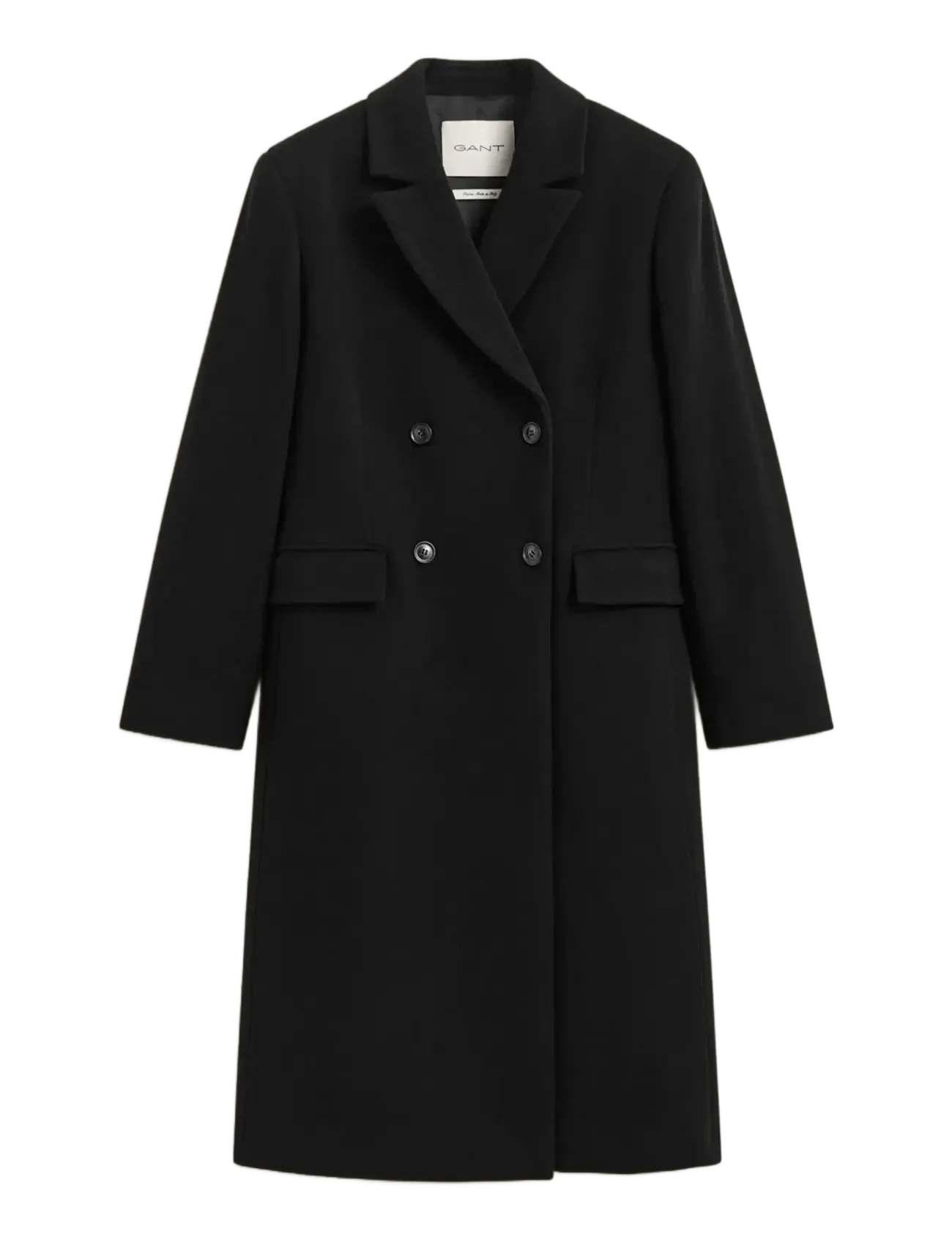 Gant - TAILORED WOOL CASHMERE BLEND COAT - black - 1