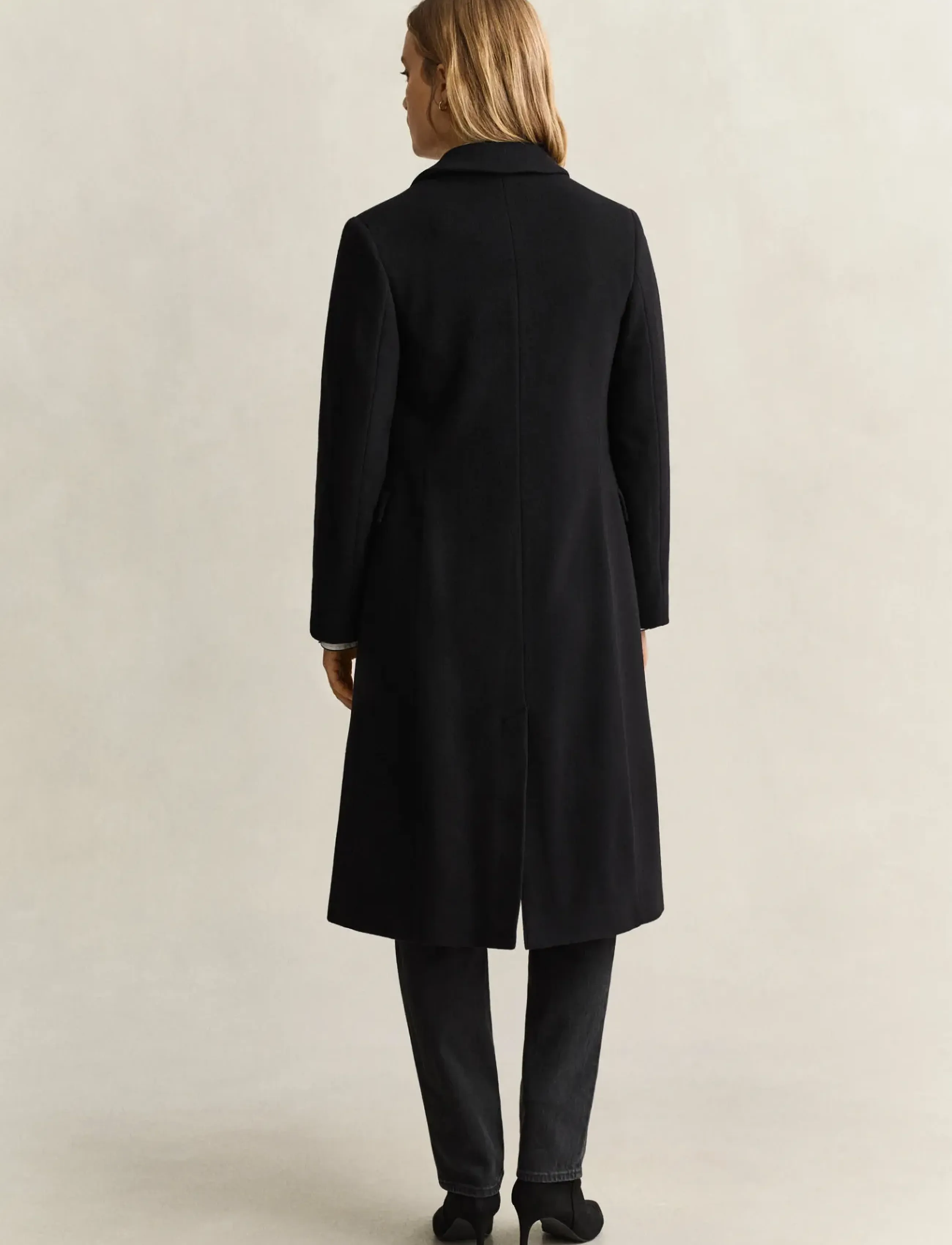 Gant - TAILORED WOOL CASHMERE BLEND COAT - black - 2