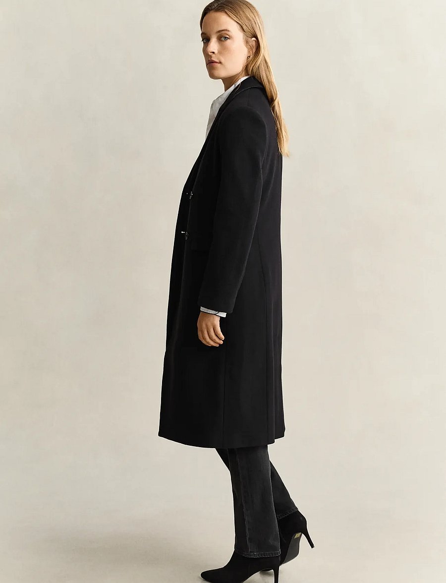 Gant - TAILORED WOOL CASHMERE BLEND COAT - lette frakker - black - 3