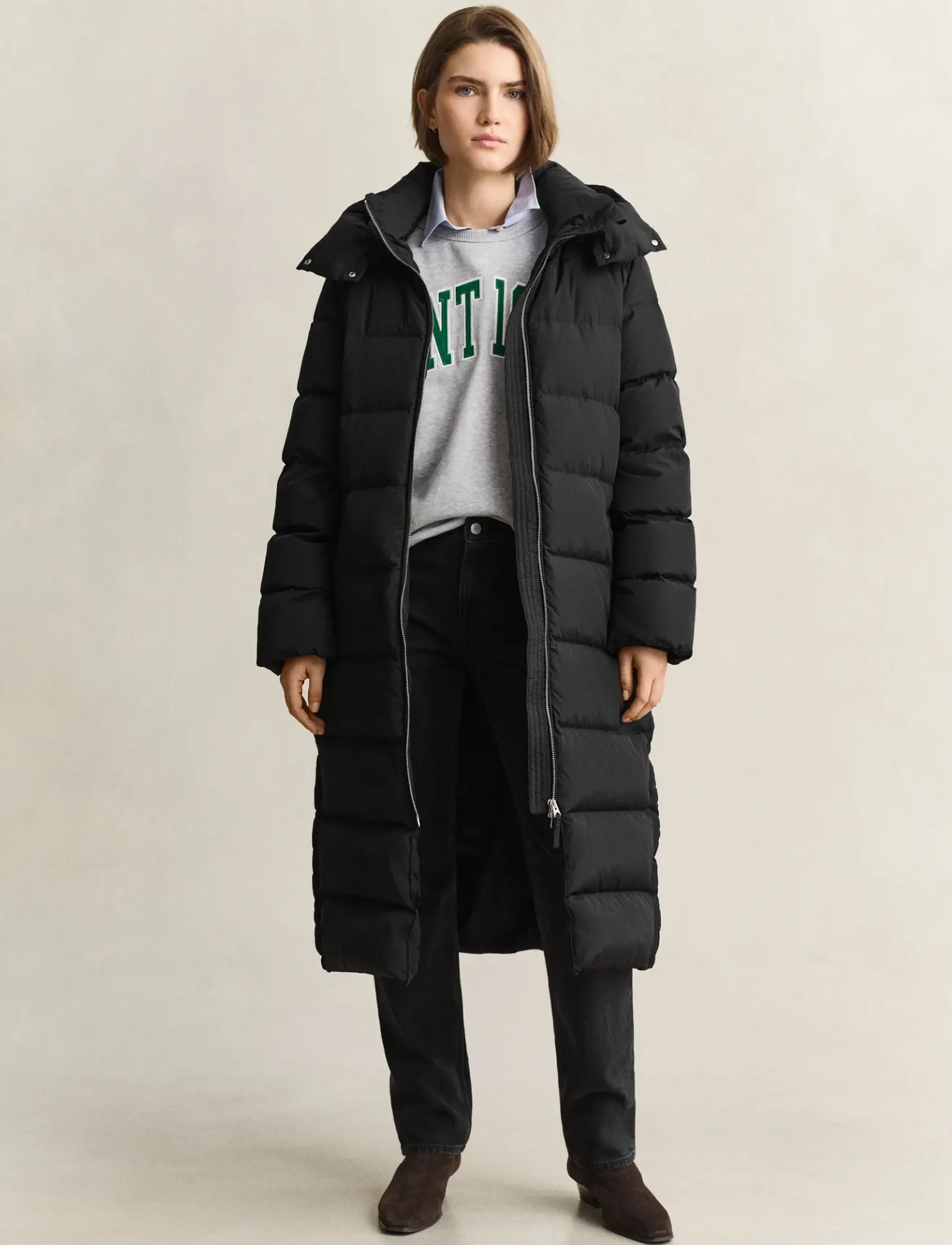 Gant FULL LENGTH DOWN COAT - Gant - BLACK / black