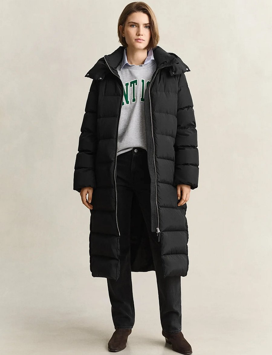Gant - FULL LENGTH DOWN COAT - winterjacken - black - 0
