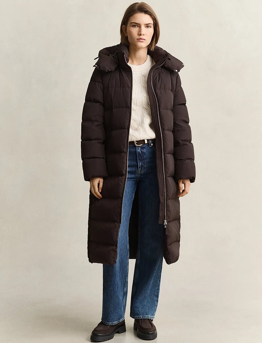Gant - FULL LENGTH DOWN COAT - winterjacken - deep brown - 0