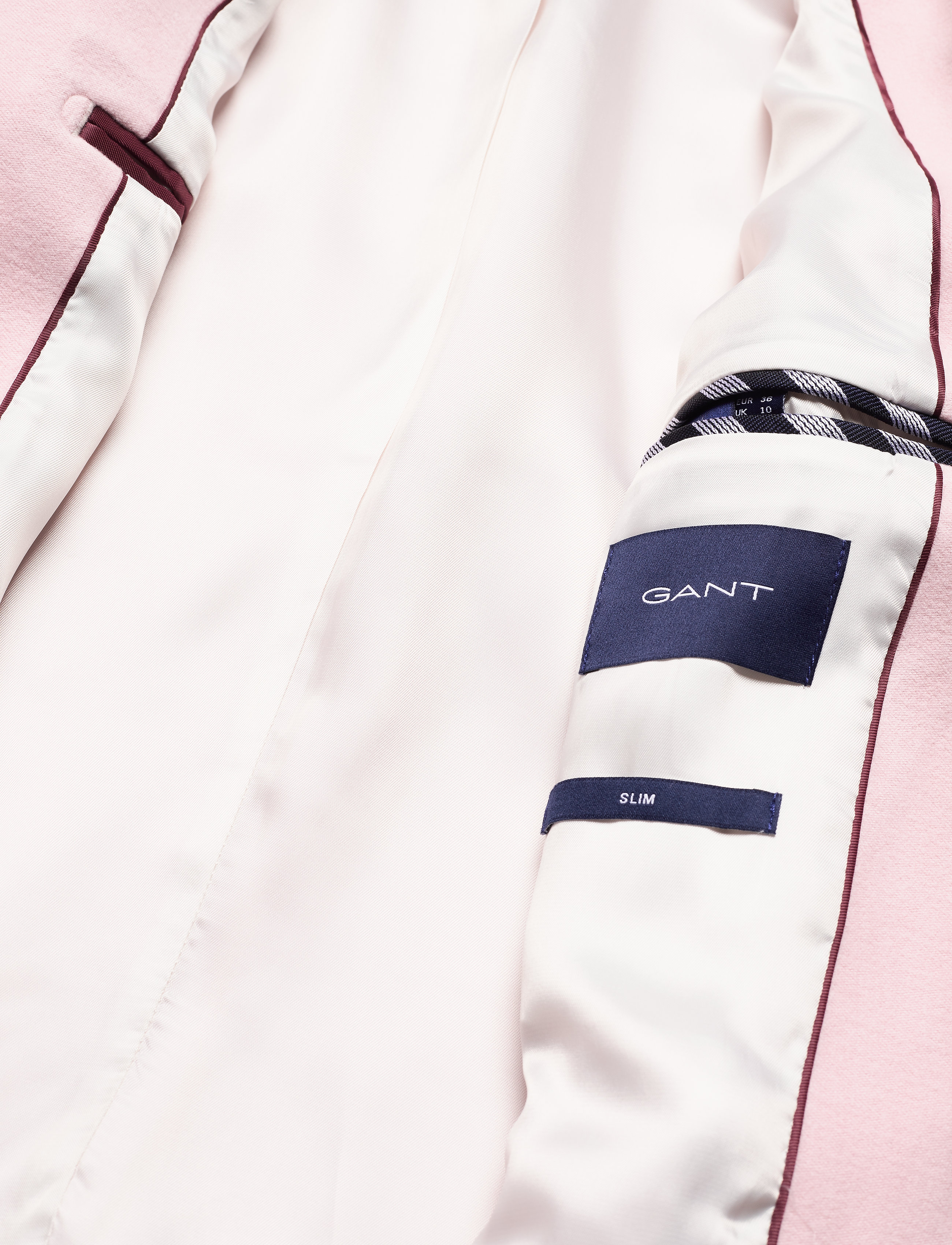 GANT - D2. MOLESKIN SLIM BLAZER - silver pink - 4