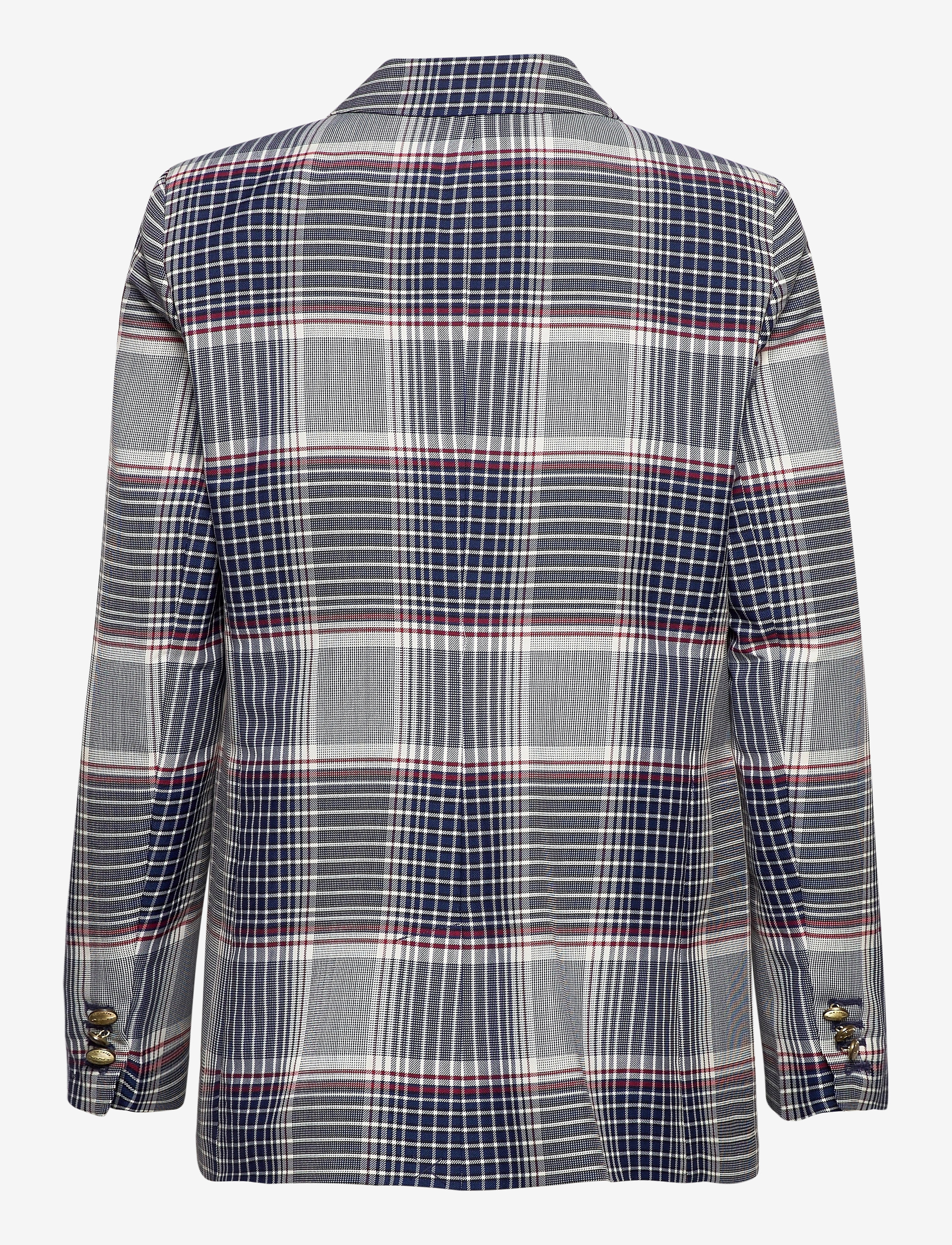 GANT - D1. LONGLINE CHECKED BLAZER - pacific blue - 1