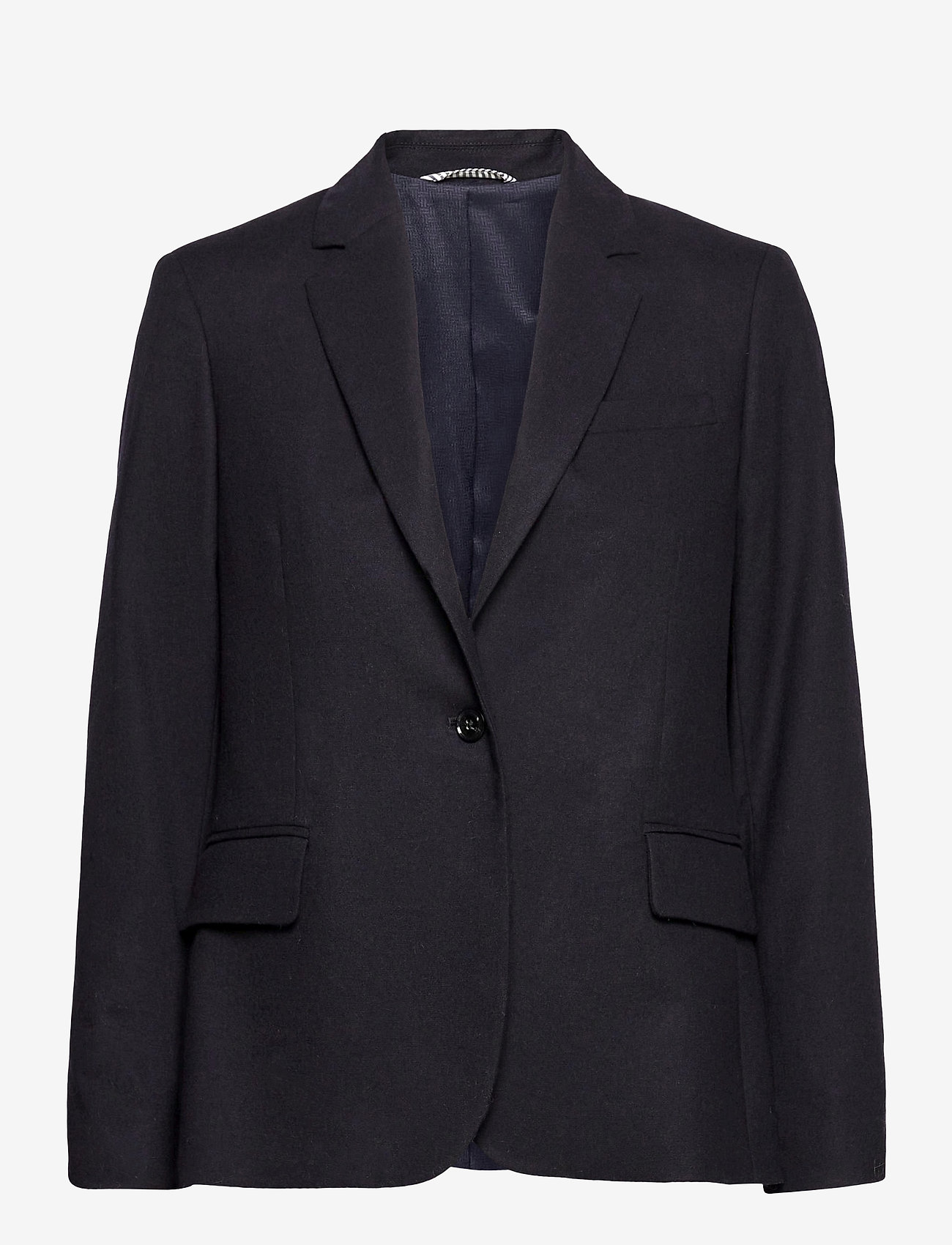 GANT - D1. FLANNEL REGULAR BLAZER - evening blue - 0