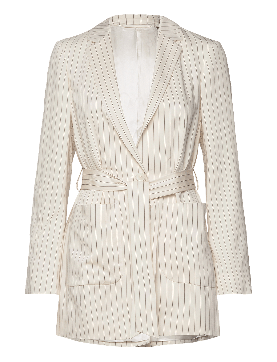 Gant - D2. PINSTRIPE BELTED BLAZER - kavajer med skärp - linen - 0