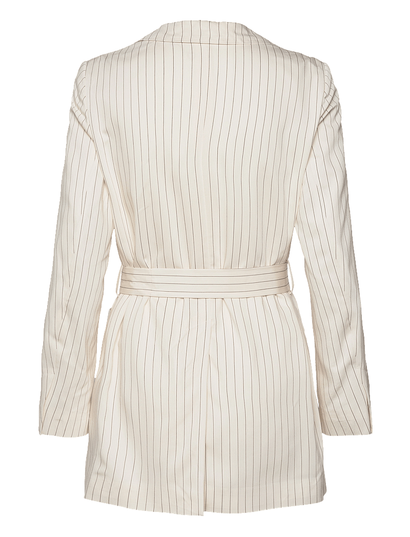 GANT - D2. PINSTRIPE BELTED BLAZER - blazere med bælte - linen - 1