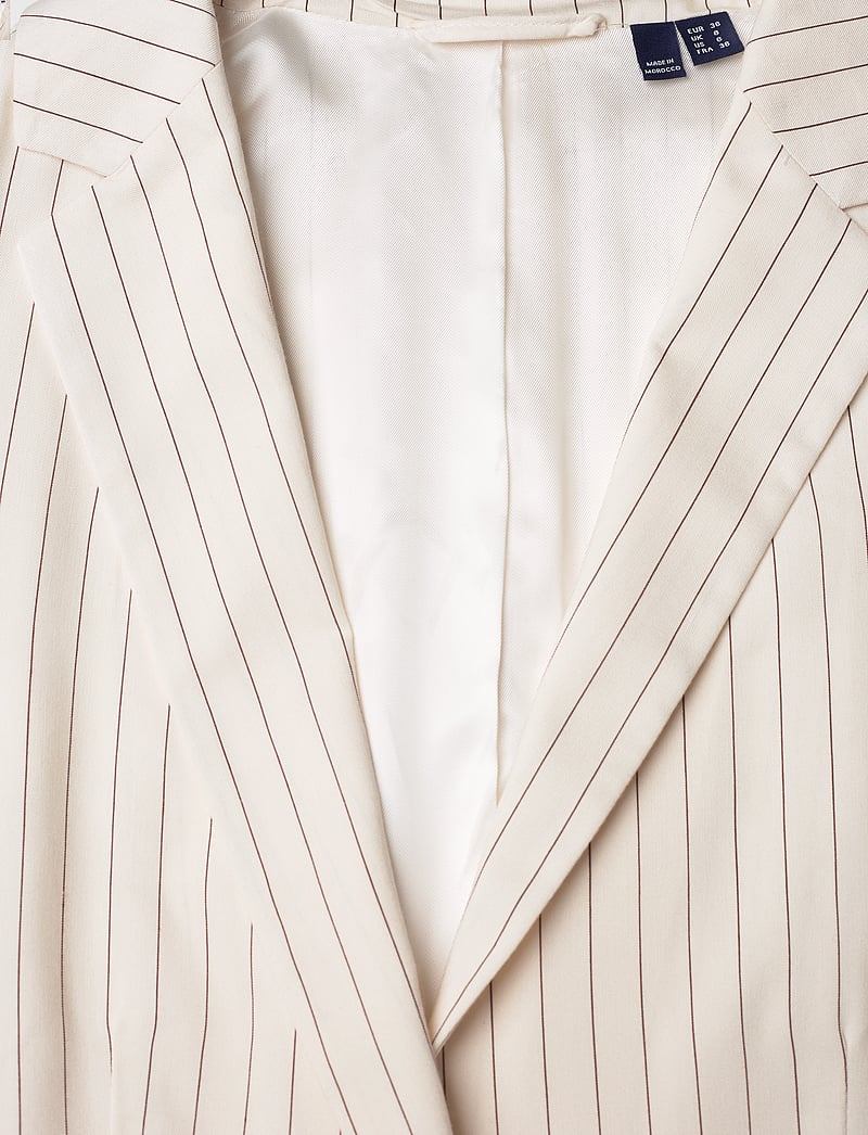 GANT - D2. PINSTRIPE BELTED BLAZER - blazere med bælte - linen - 2
