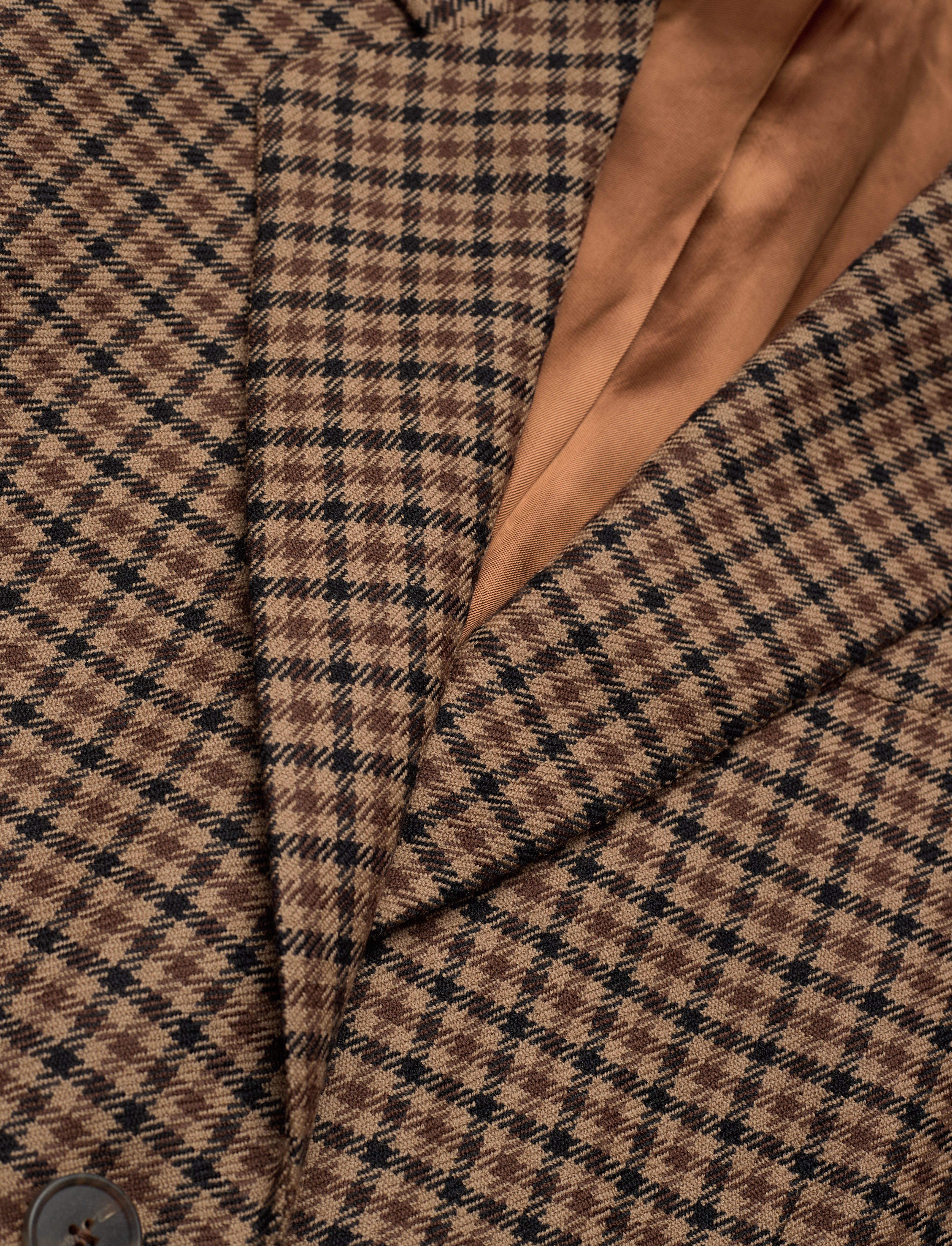 GANT - D1. OVERSIZED CHECK BLAZER - toffee beige - 2