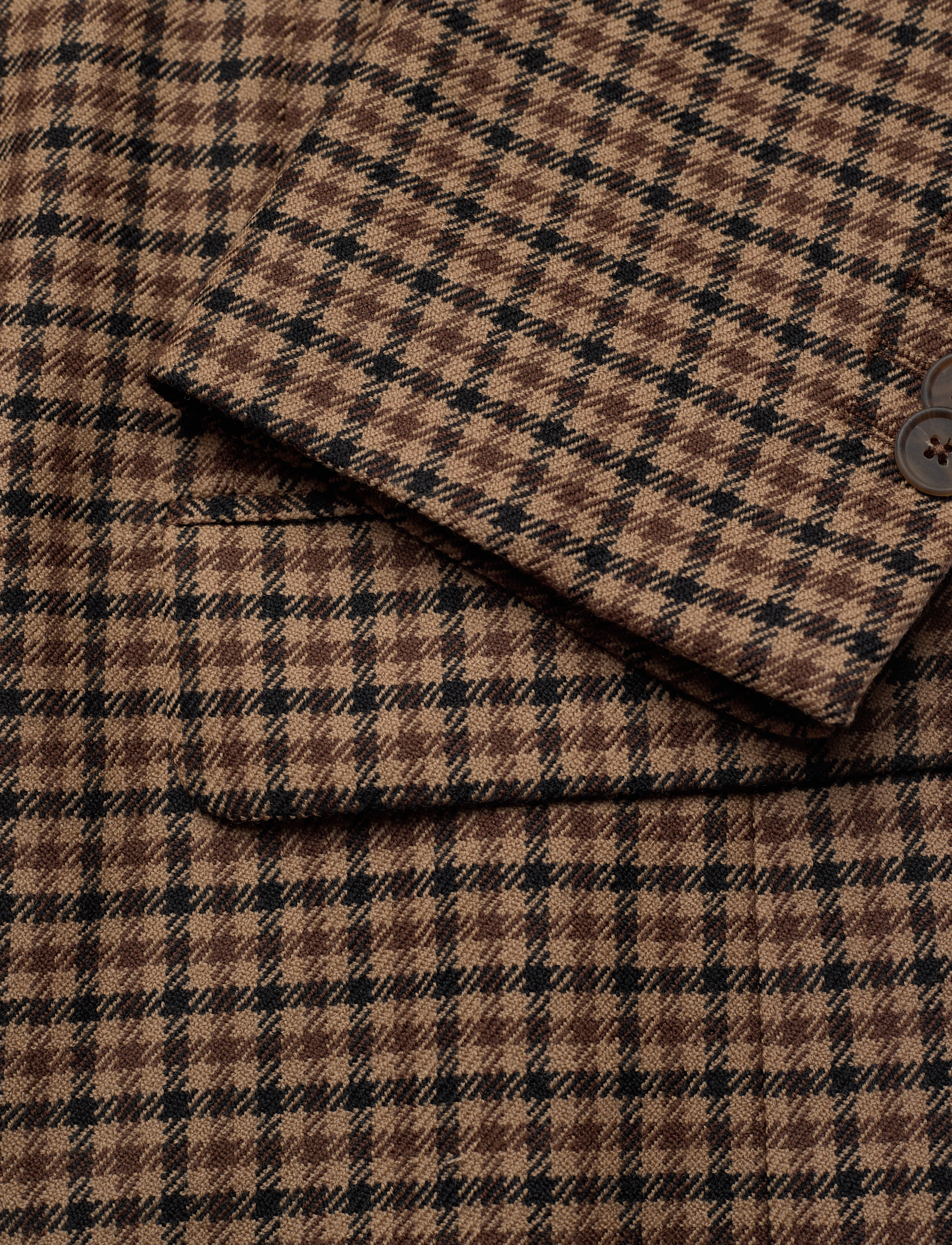 GANT - D1. OVERSIZED CHECK BLAZER - toffee beige - 3