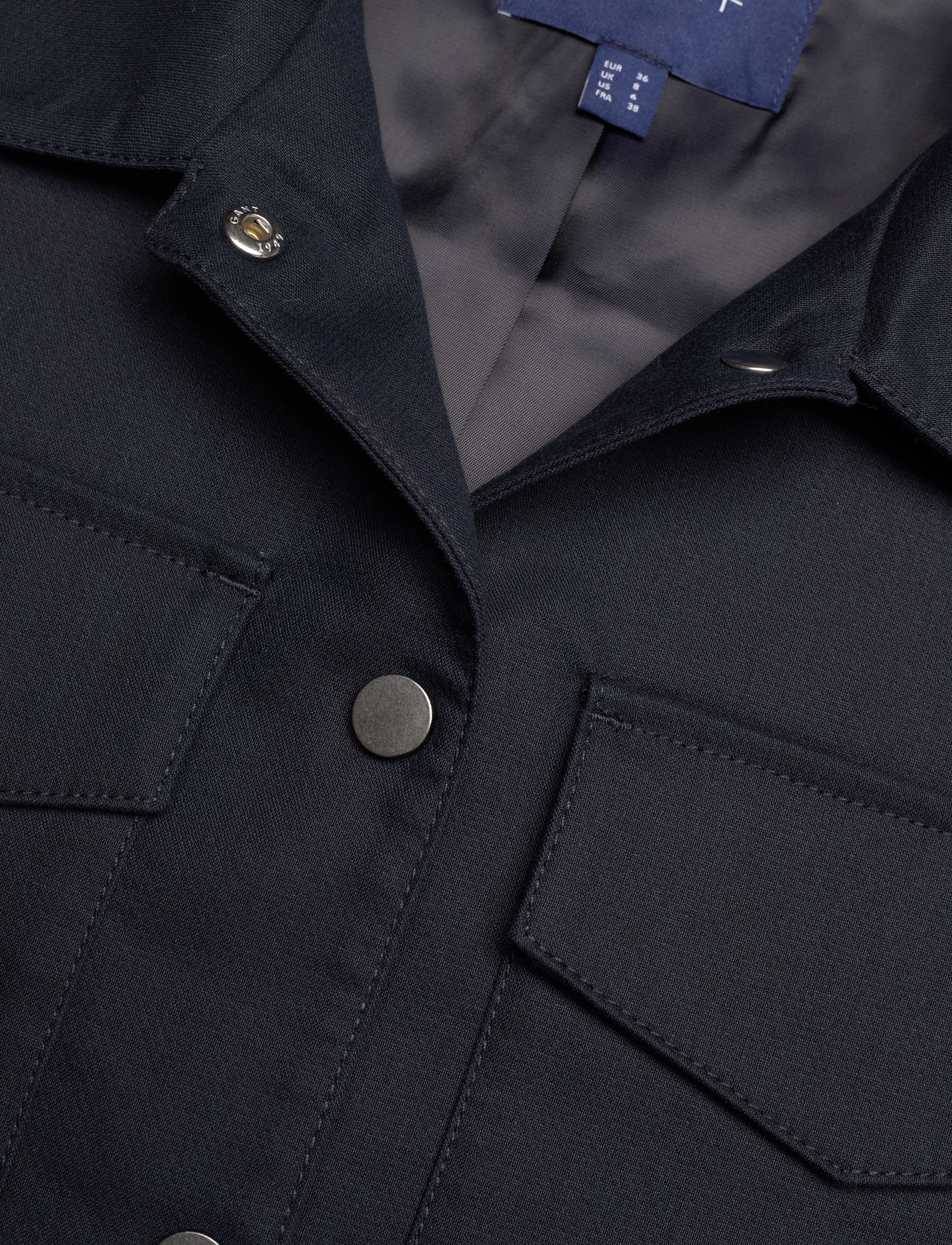 GANT - D2. CROPPED BLAZER JACKET - evening blue - 2