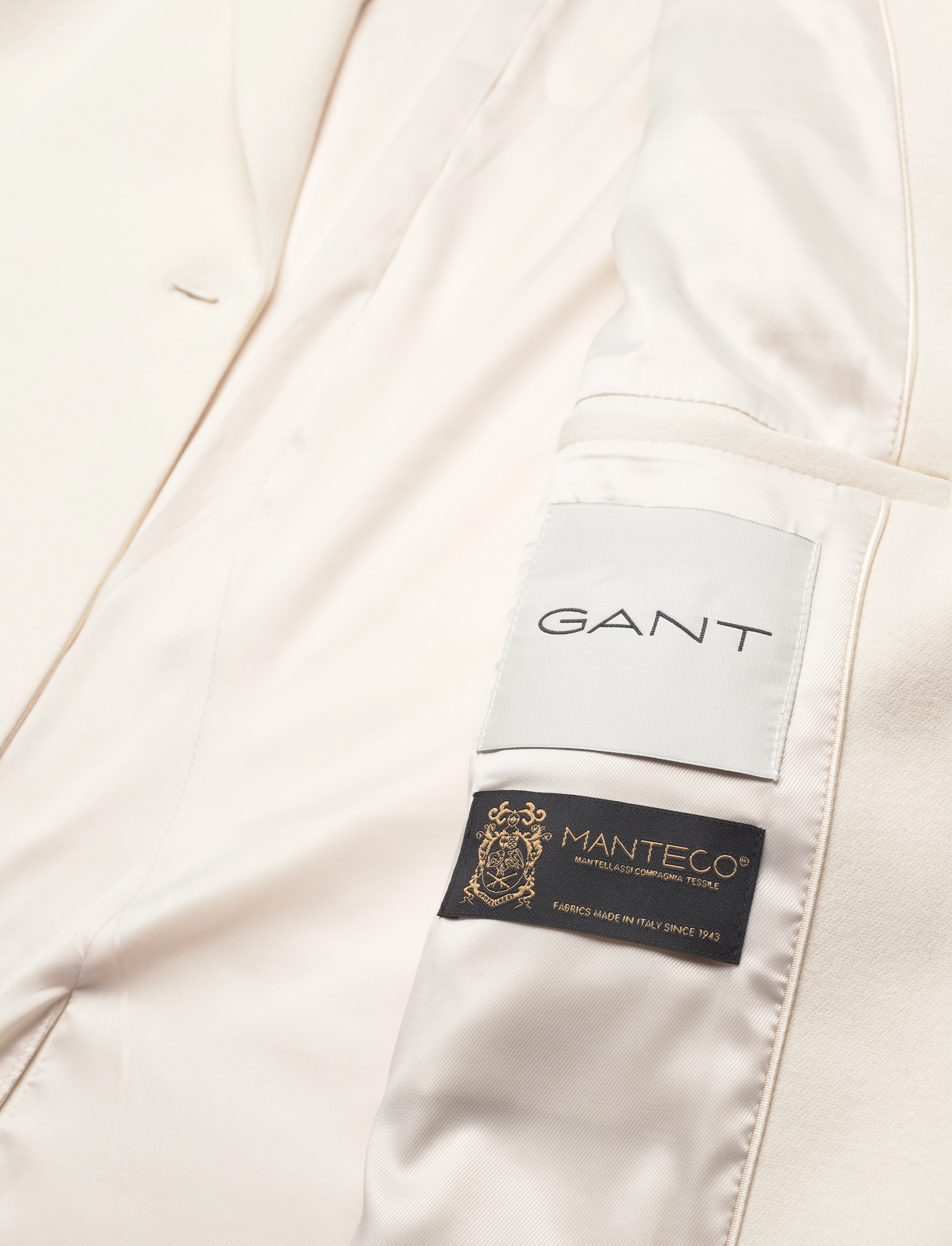 GANT - REG JERSEY BLAZER - cream - 4