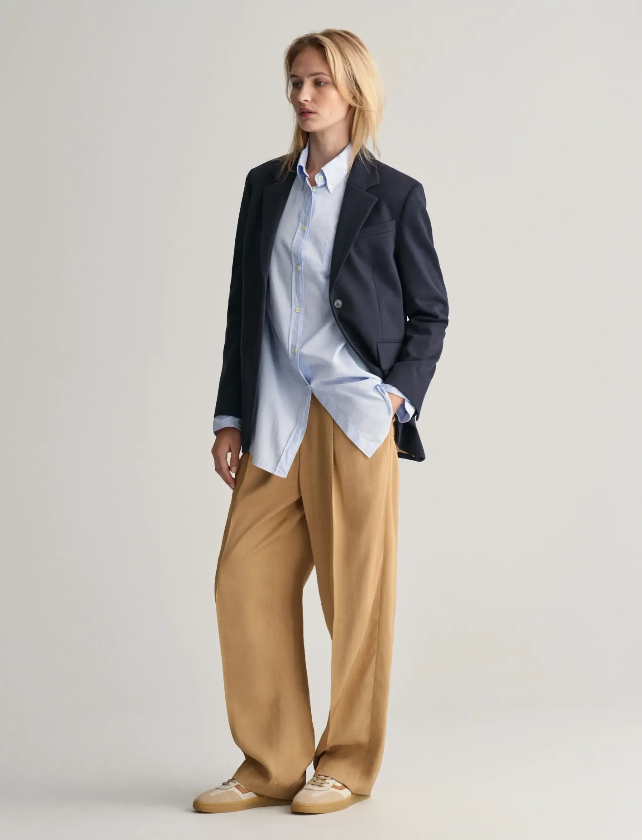 GANT - REG JERSEY BLAZER - evening blue - 5