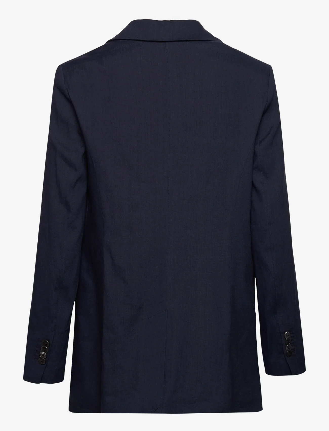 GANT - REG STRETCH LINEN BLAZER - ballīšu apģērbs par outlet cenām - evening blue - 1