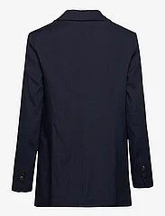 GANT - REG STRETCH LINEN BLAZER - festkläder till outletpriser - evening blue - 1