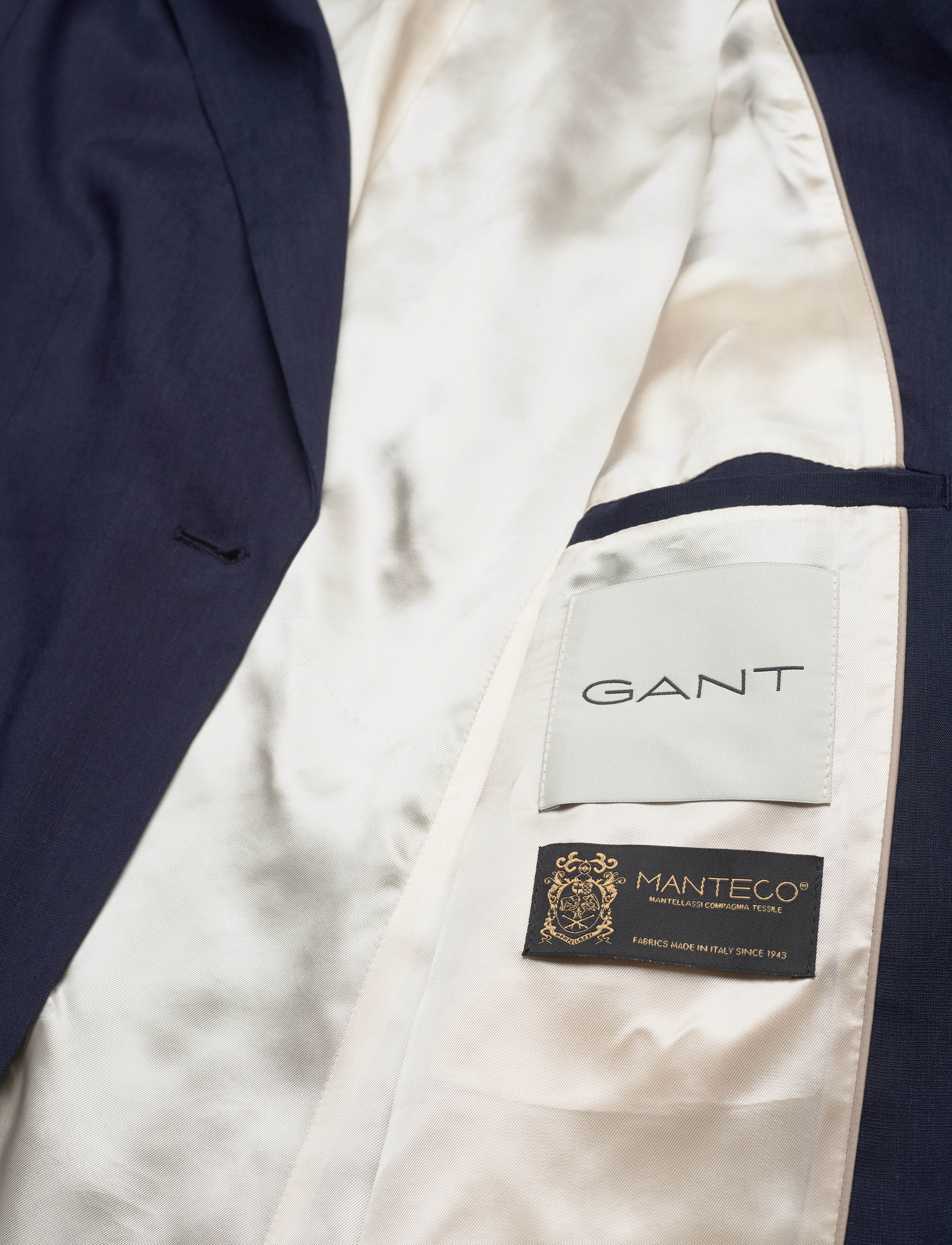 GANT - REG STRETCH LINEN BLAZER - evening blue - 4