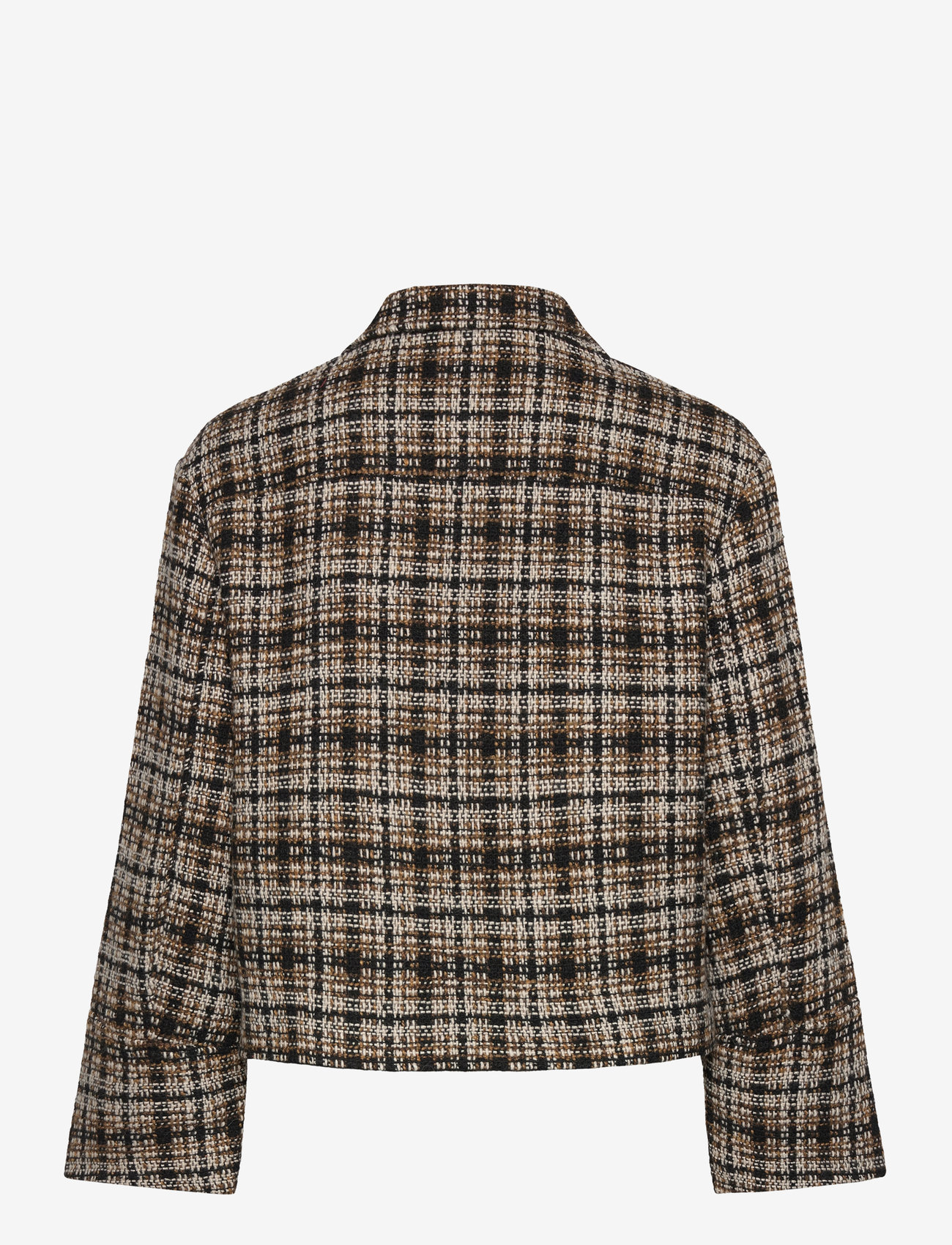 GANT - CHECKED TWEED BLAZER JACKET - warm khaki - 1