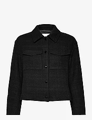 GANT - TWEED BLAZER JACKET - feestelijke kleding voor outlet-prijzen - ebony black - 0