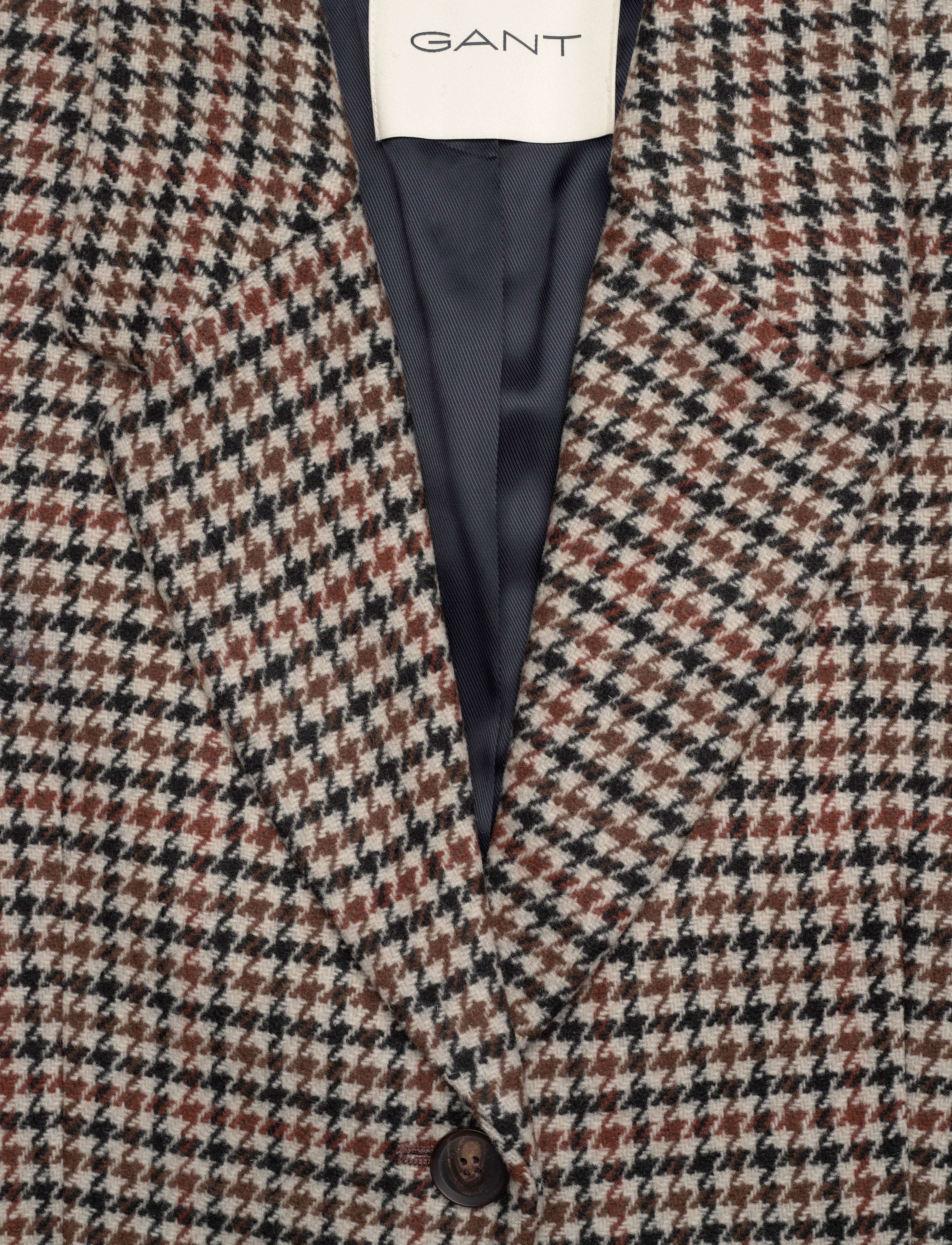 GANT - REG HOUNDSTOOTH BLAZER - soft oat - 5