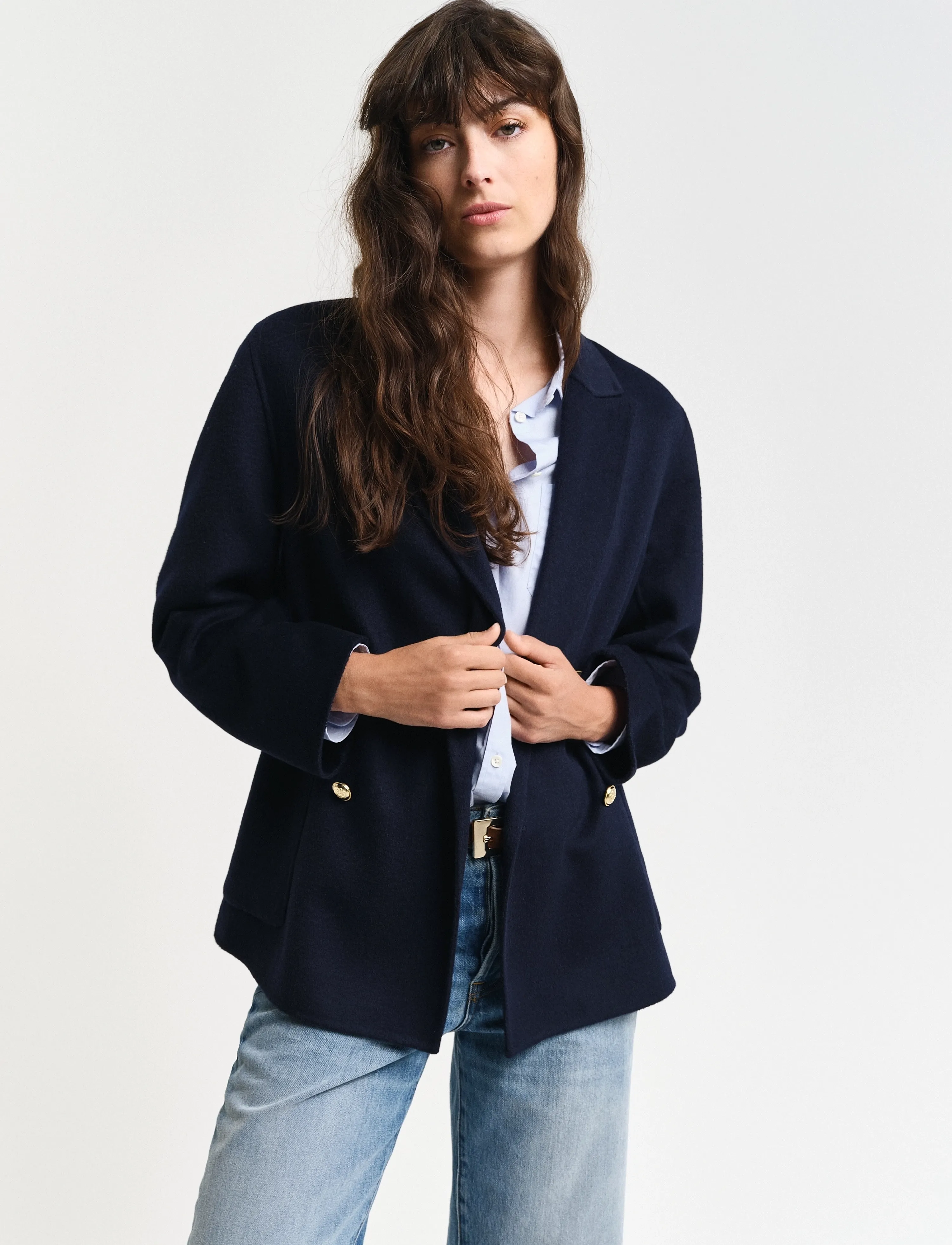 Gant - HANDSTITCHED CLUB BLAZER - dobbeltradede blazere - evening blue - 0