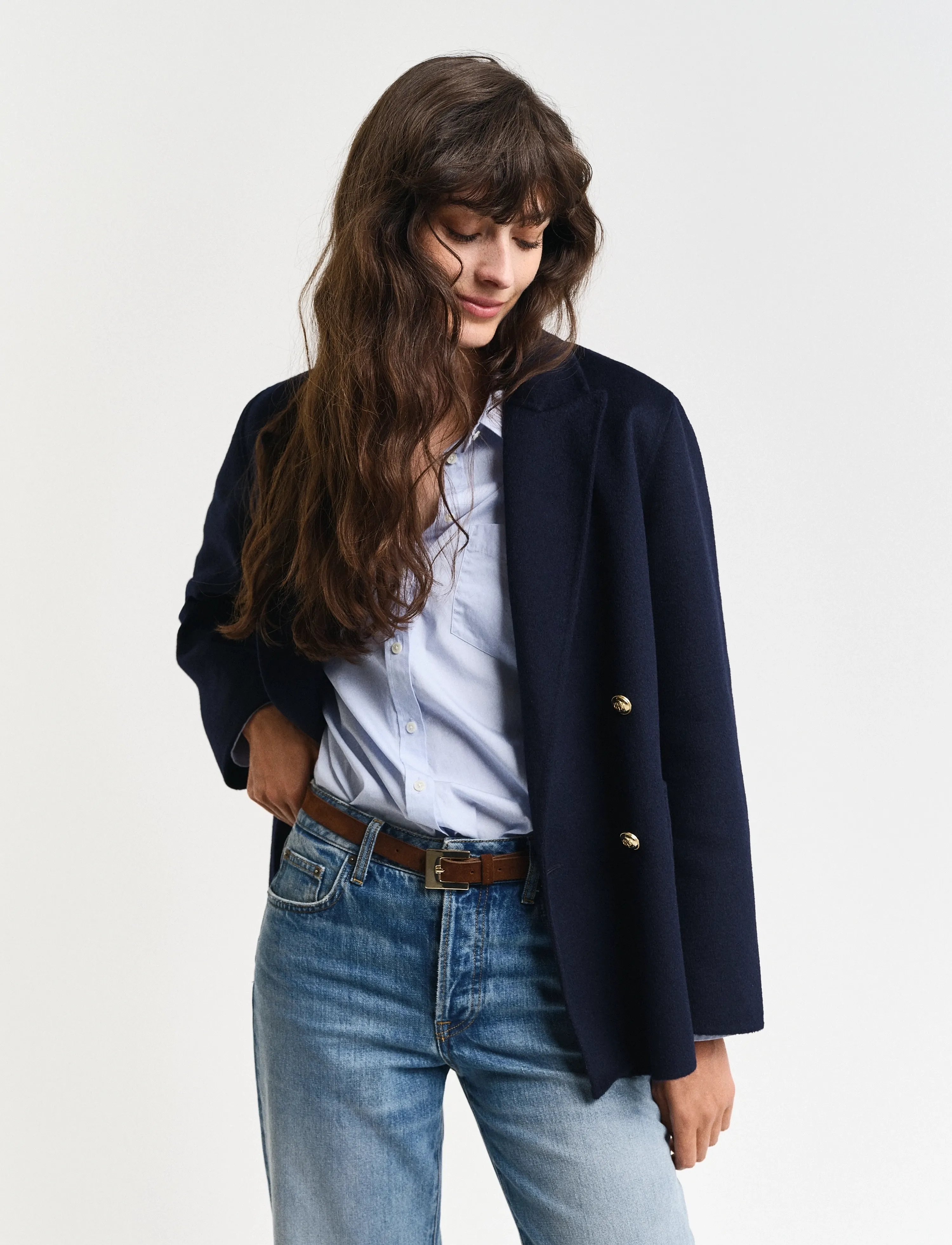 Gant - HANDSTITCHED CLUB BLAZER - dobbeltradede blazere - evening blue - 4