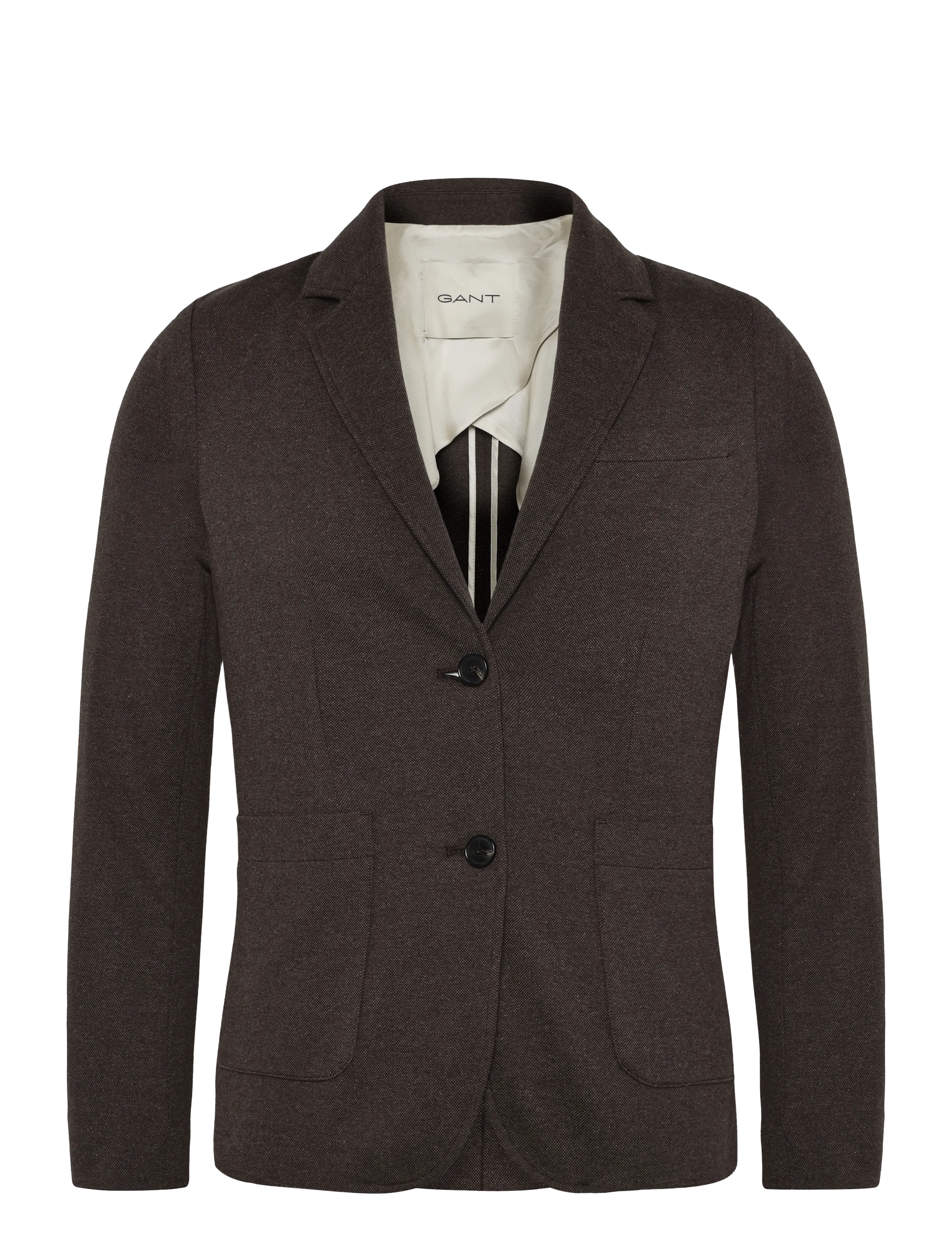 GANT Slim Pique Blazer Braun - 36 - Damen