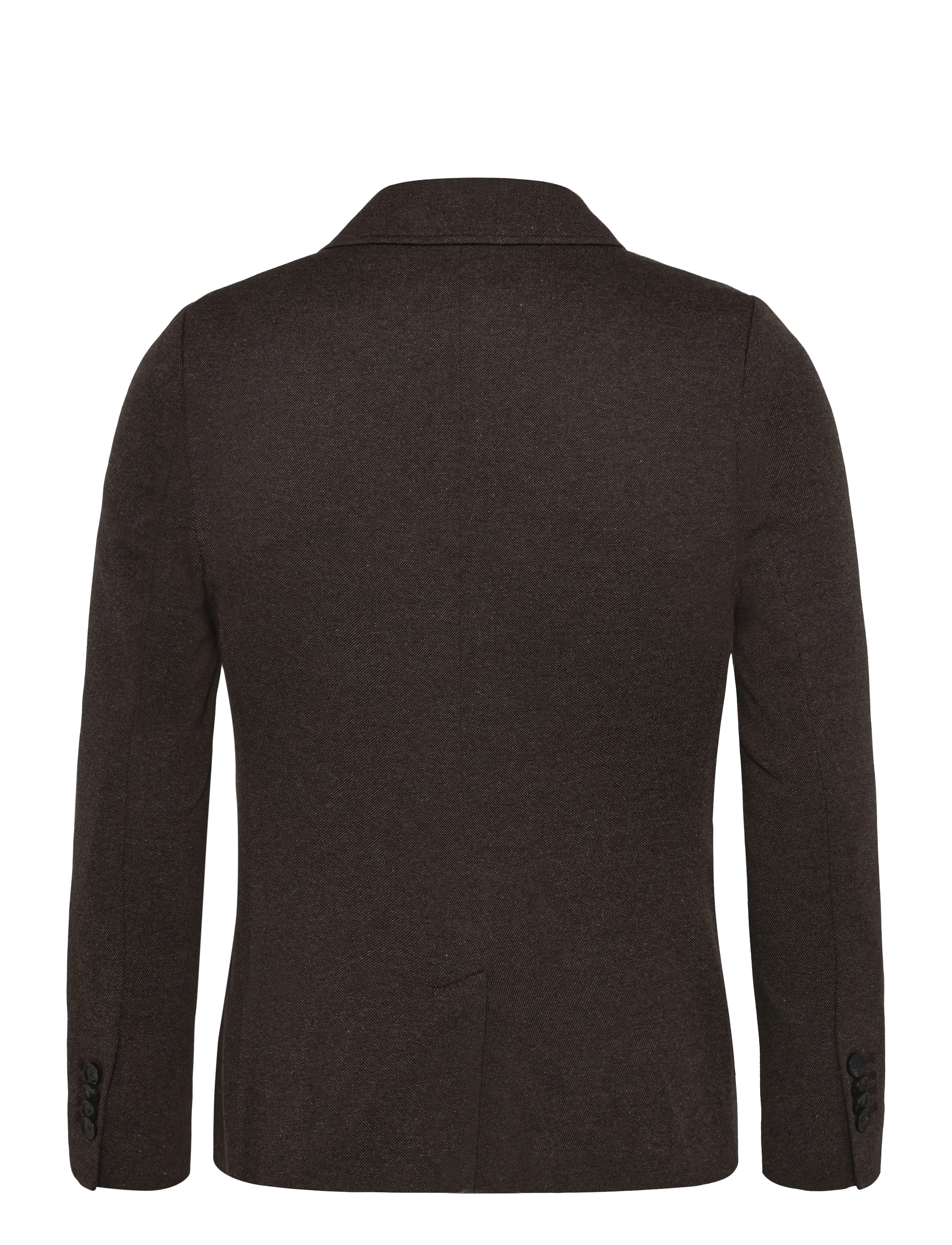 Gant - SLIM PIQUE BLAZER - dk brown melange - 1