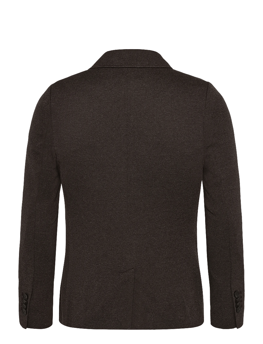 Gant - SLIM PIQUE BLAZER - enkeltradede blazere - dk brown melange - 2
