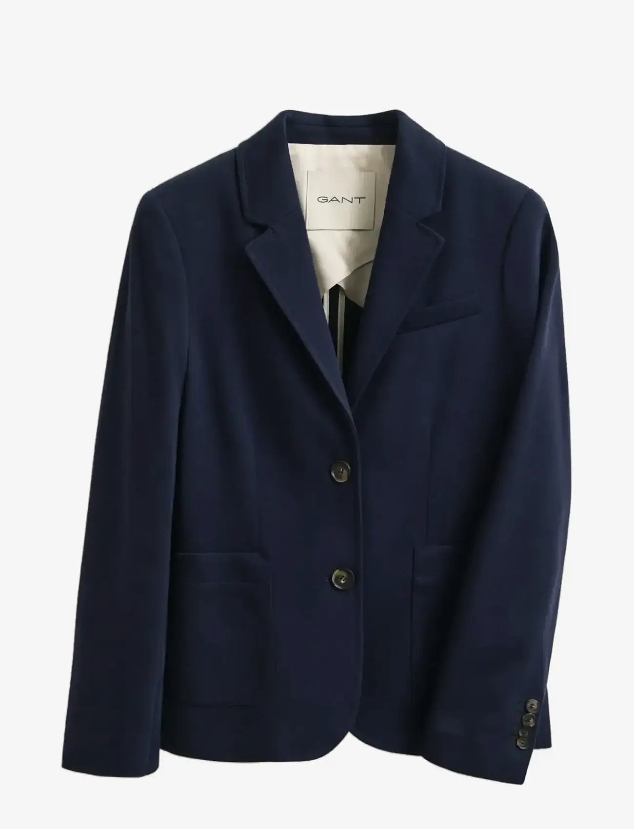 GANT - SLIM PIQUE BLAZER - enkelknäppta kavajer - evening blue - 1