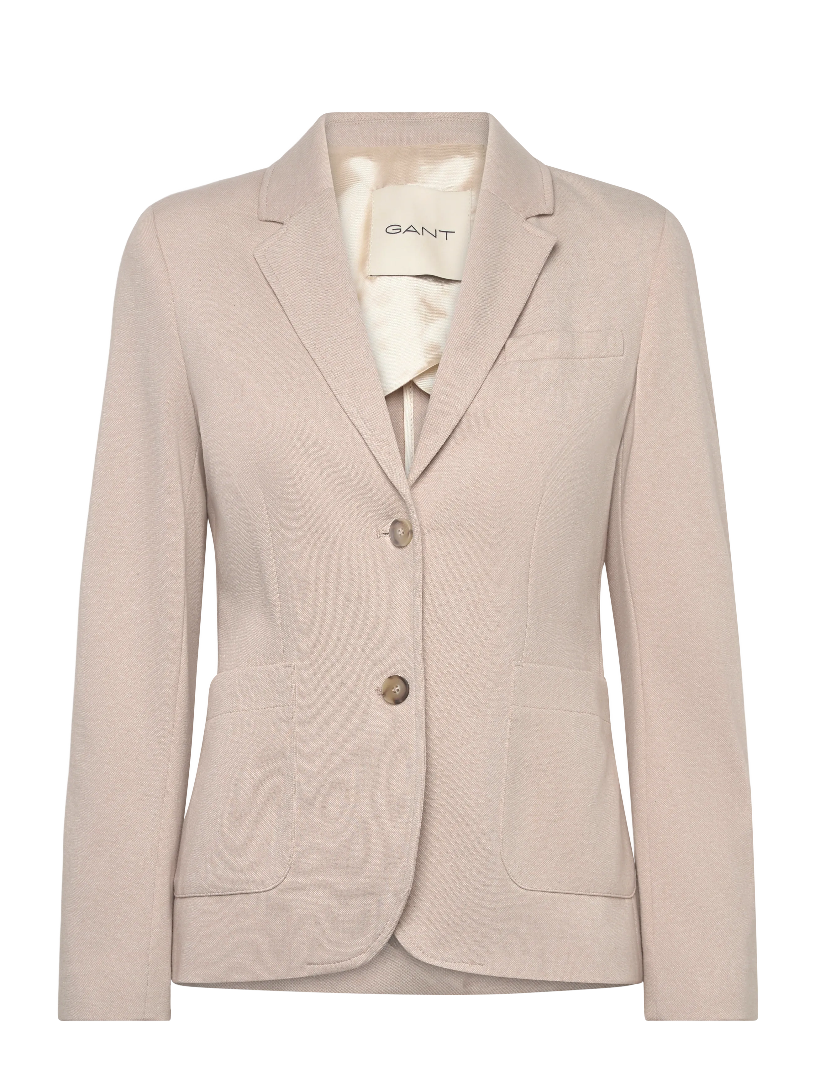 GANT SLIM PIQUE BLAZER - Erbjudanden - WARM KHAKI / beige
