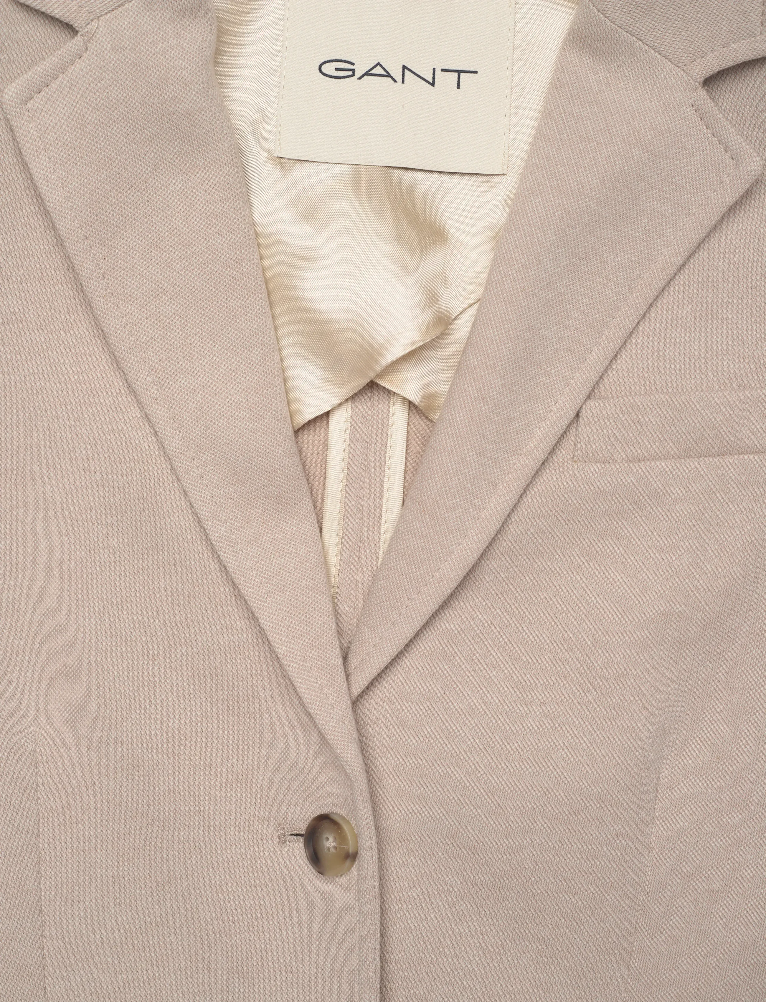 Gant - SLIM PIQUE BLAZER - einreihige blazer - warm khaki - 2