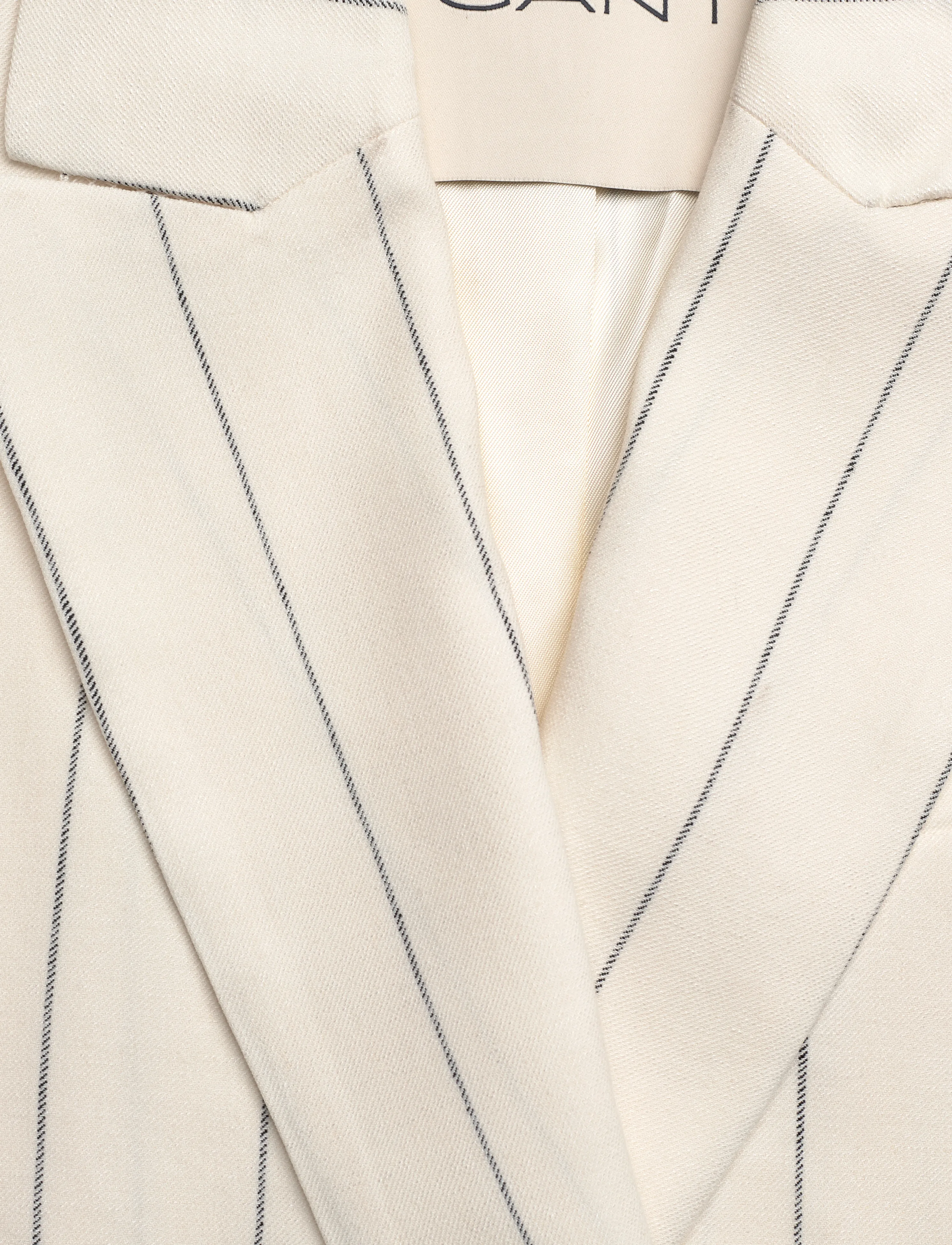 Gant - PINSTRIPE LINEN CLUB BLAZER - eggshell - 2