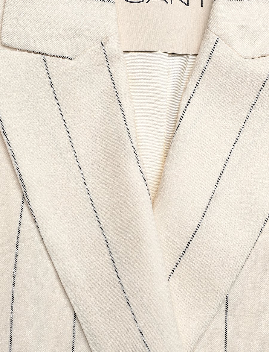 Gant - PINSTRIPE LINEN CLUB BLAZER - eggshell - 2