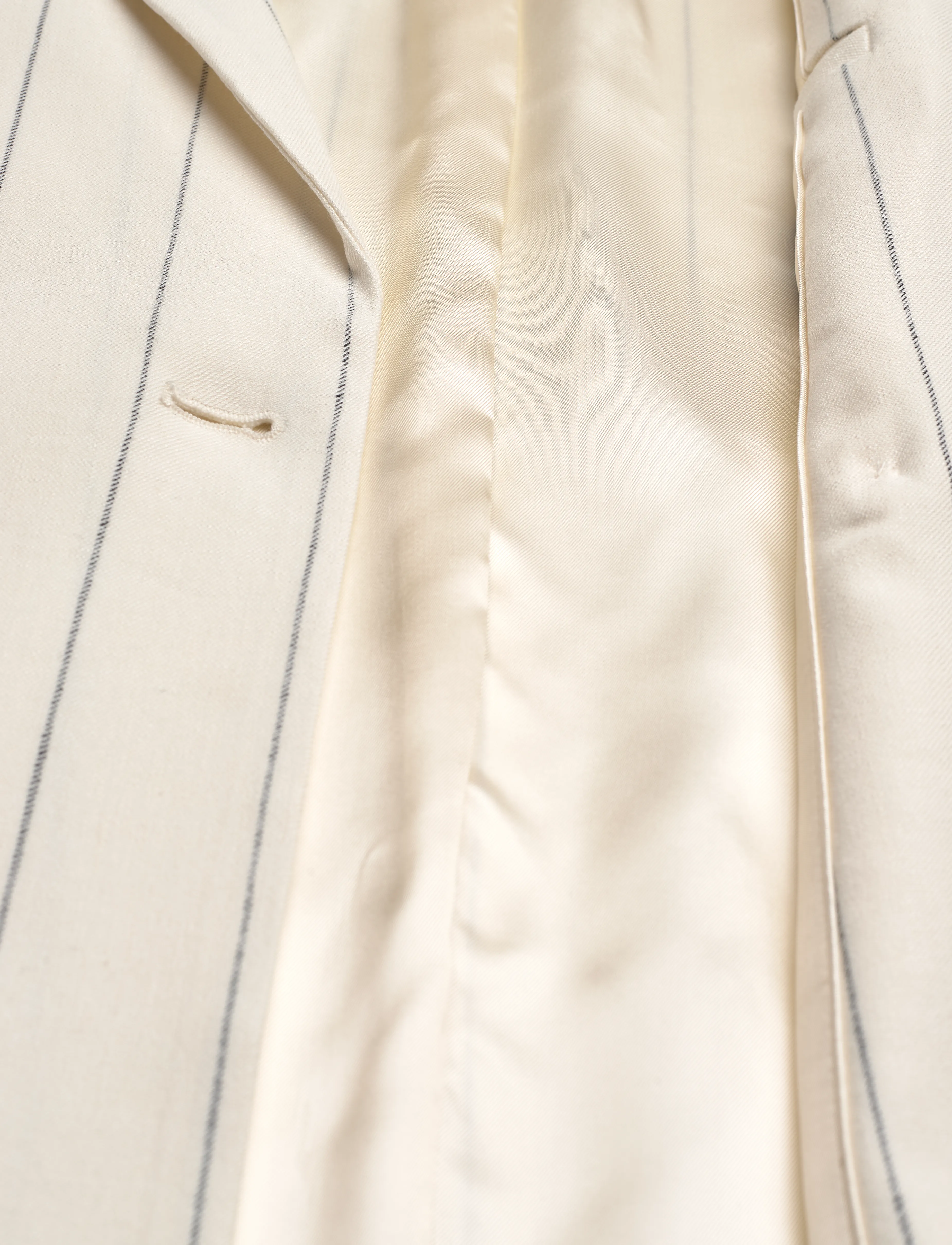 Gant - PINSTRIPE LINEN CLUB BLAZER - eggshell - 4