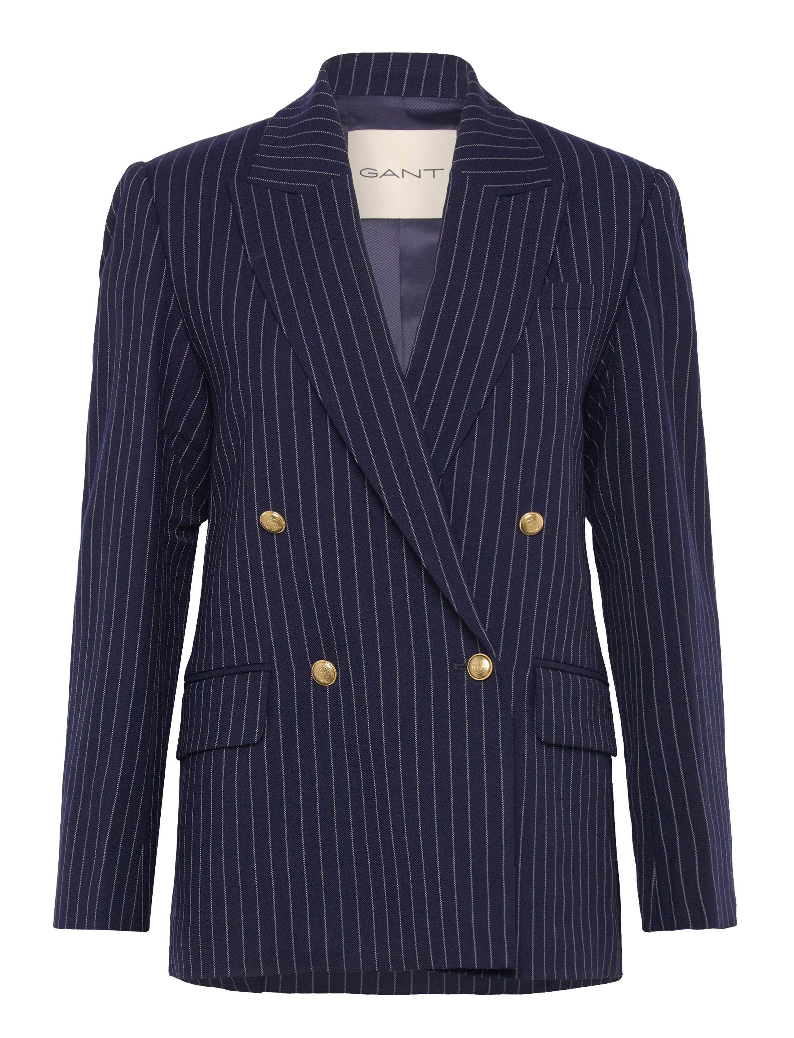 Gant PINSTRIPE REG CLUB BLAZER - Blazere - EVENING BLUE / navy