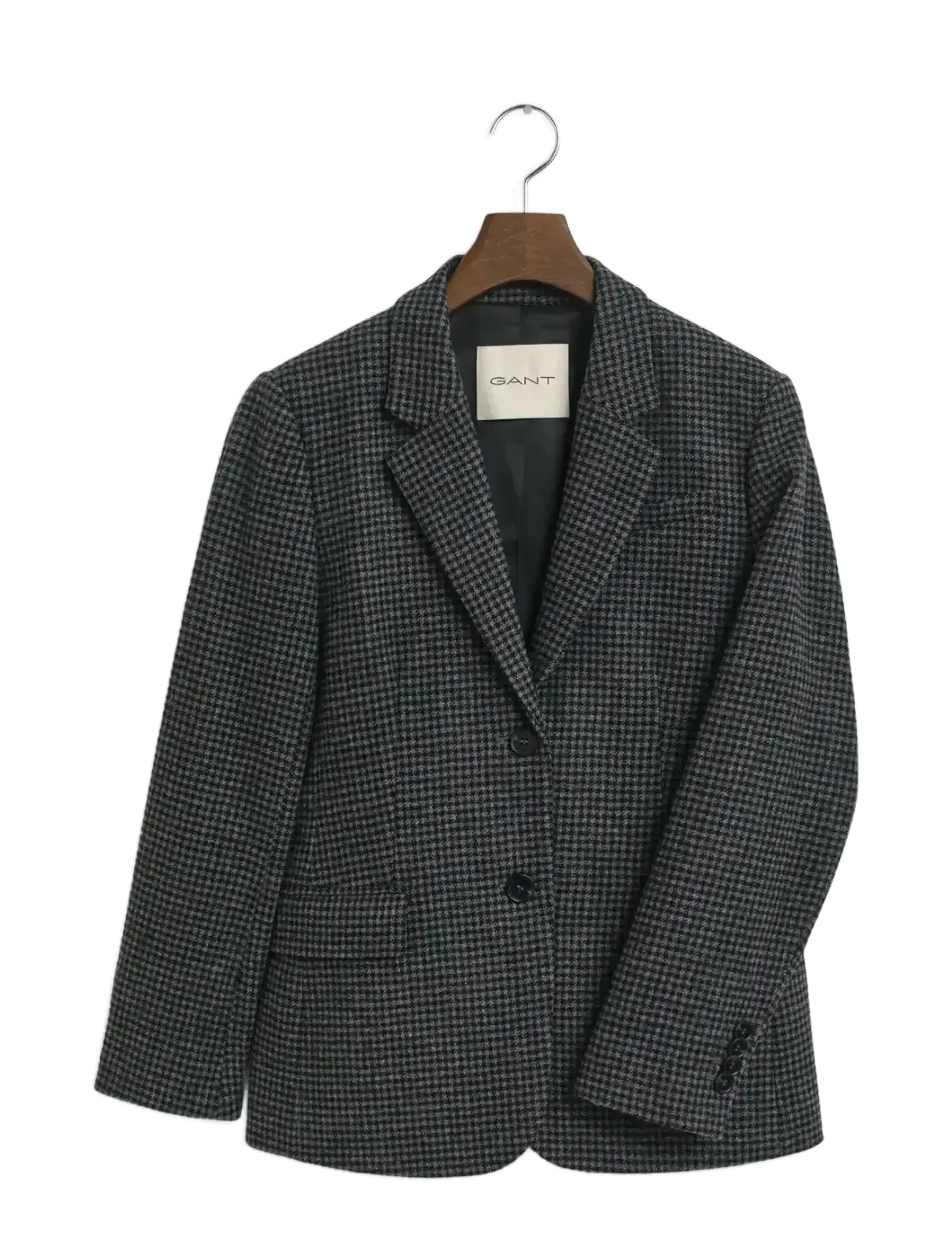 GANT Reg Wolle Houndstooth Blazer Grau - 38 - Damen