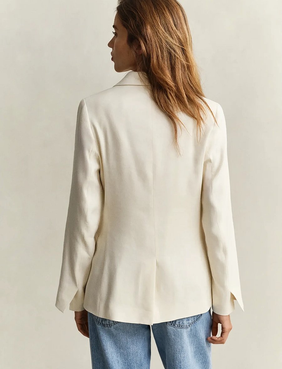 Gant - SLIM LINEN STRETCH BLAZER - einreihige blazer - creamed white - 2