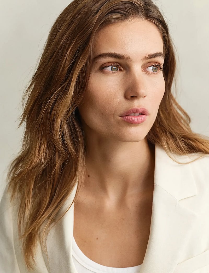 GANT - SLIM LINEN STRETCH BLAZER - single breasted blazers - creamed white - 3