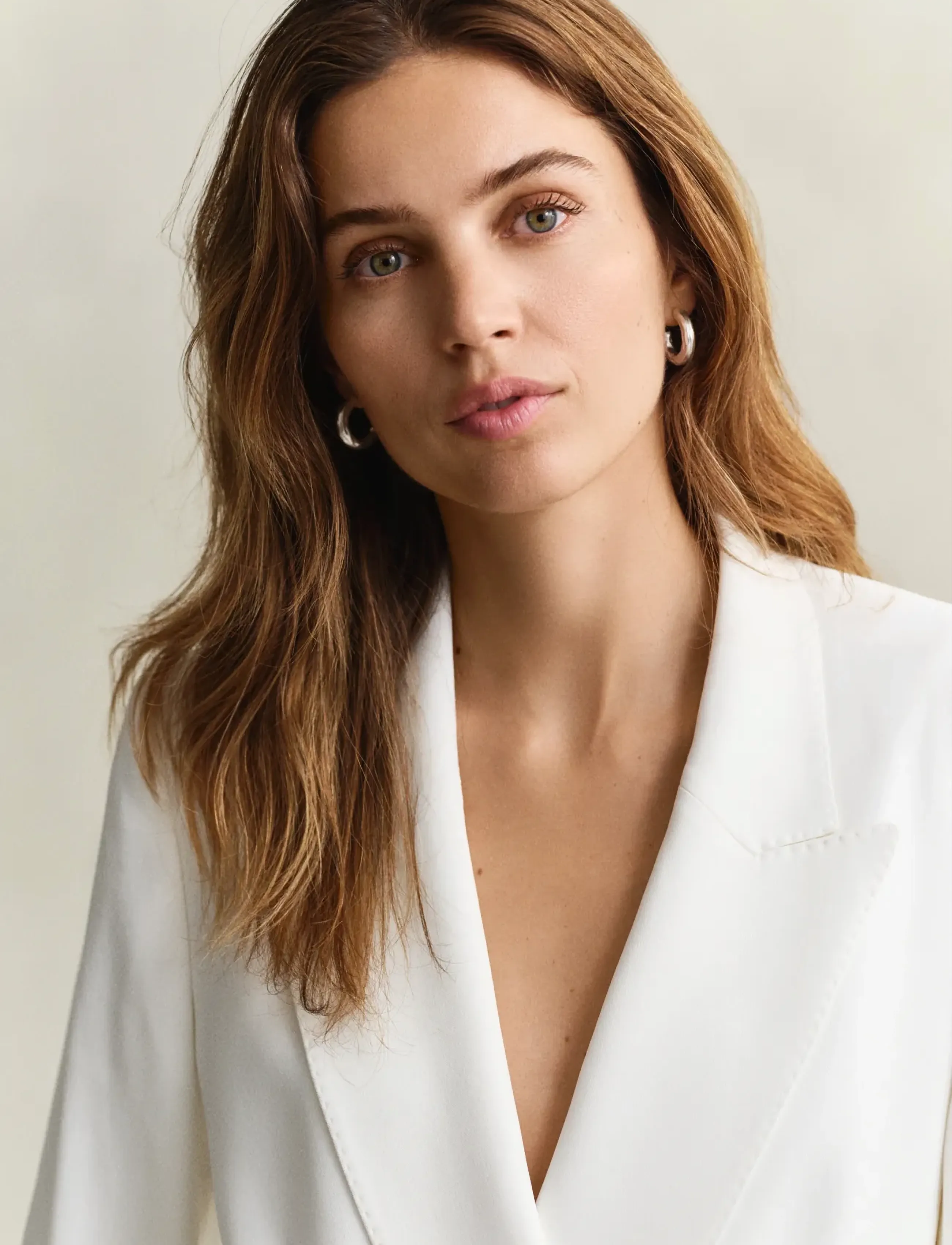 Gant - DB FLUID CREPE BLAZER - double breasted blazers - white - 3