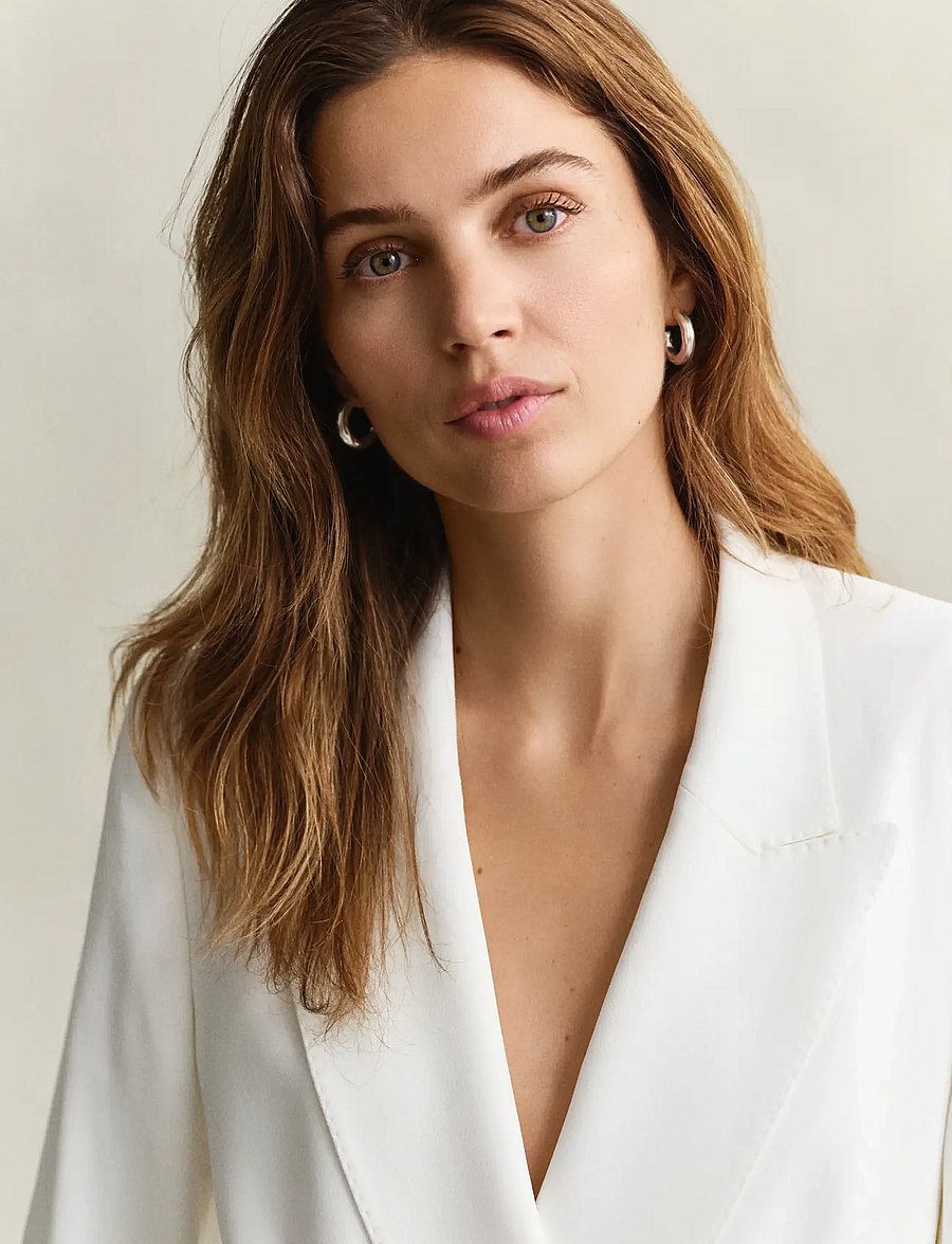 Gant - DB FLUID CREPE BLAZER - zweireihige blazer - white - 3