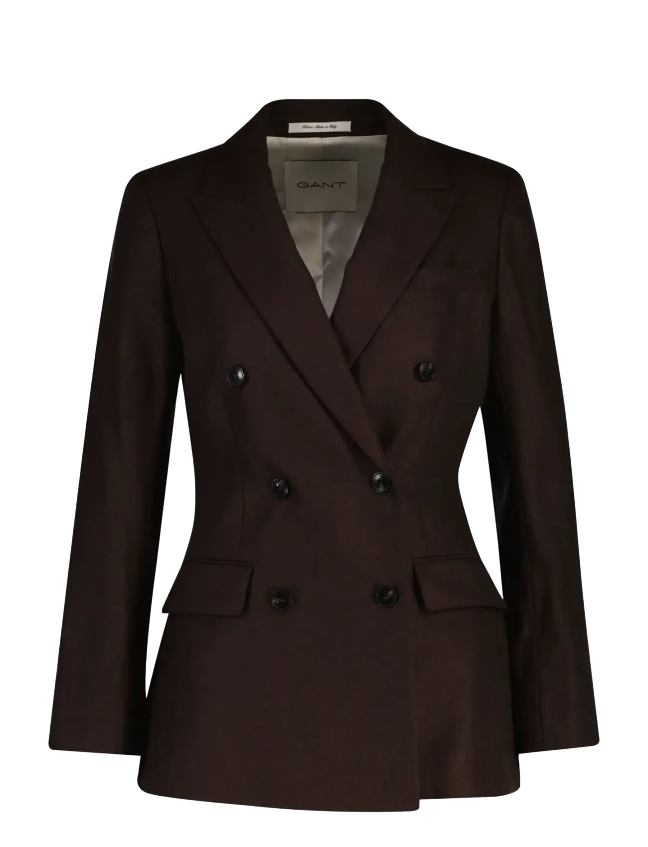 Gant HOURGLASS FLANNEL BLAZER - Kläder - DEEP BROWN / brown