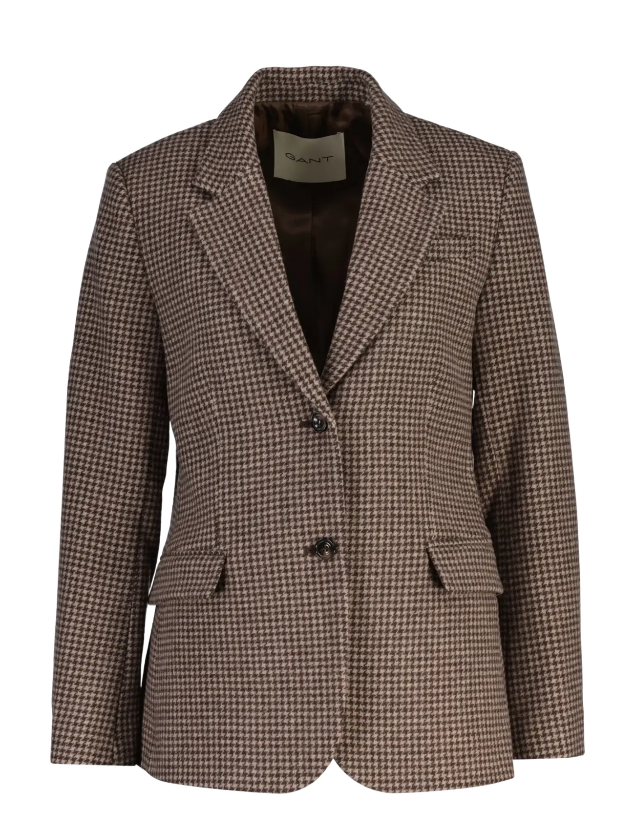 Gant REG HOUNDSTOOTH BLAZER - Mode trends - FADED TAUPE / brown