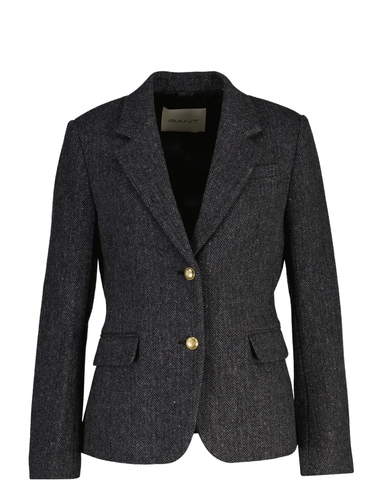 Gant SLIM HERRINGBONE BLAZER - Inspiration - CHARCOAL MELANGE / grey