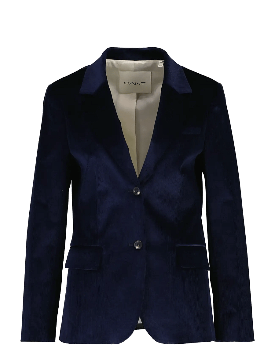 Gant - REG CORDUROY BLAZER - einreihige blazer - evening blue - 0