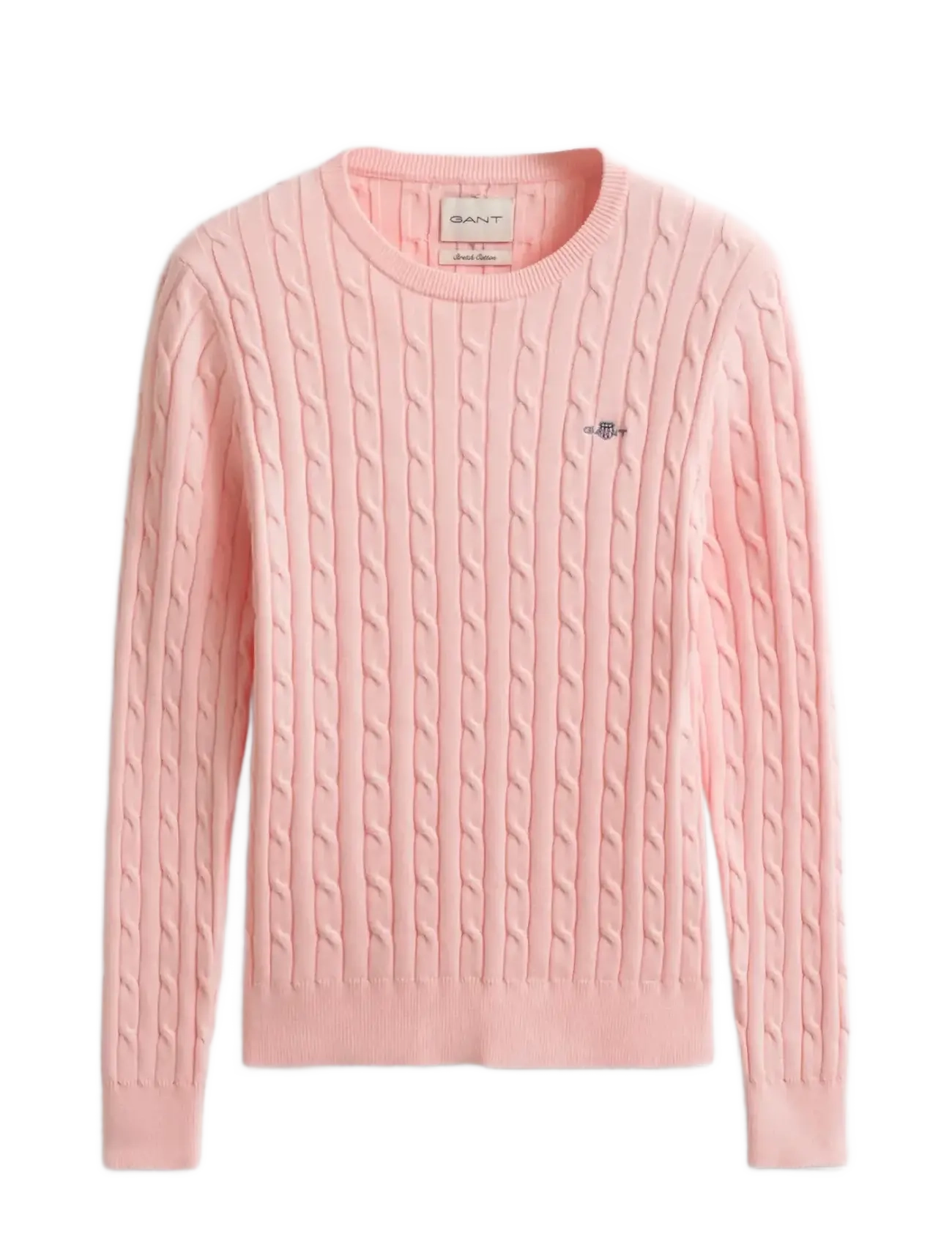 GANT Klassisch Cable Knit Pullover Pink - L - Damen