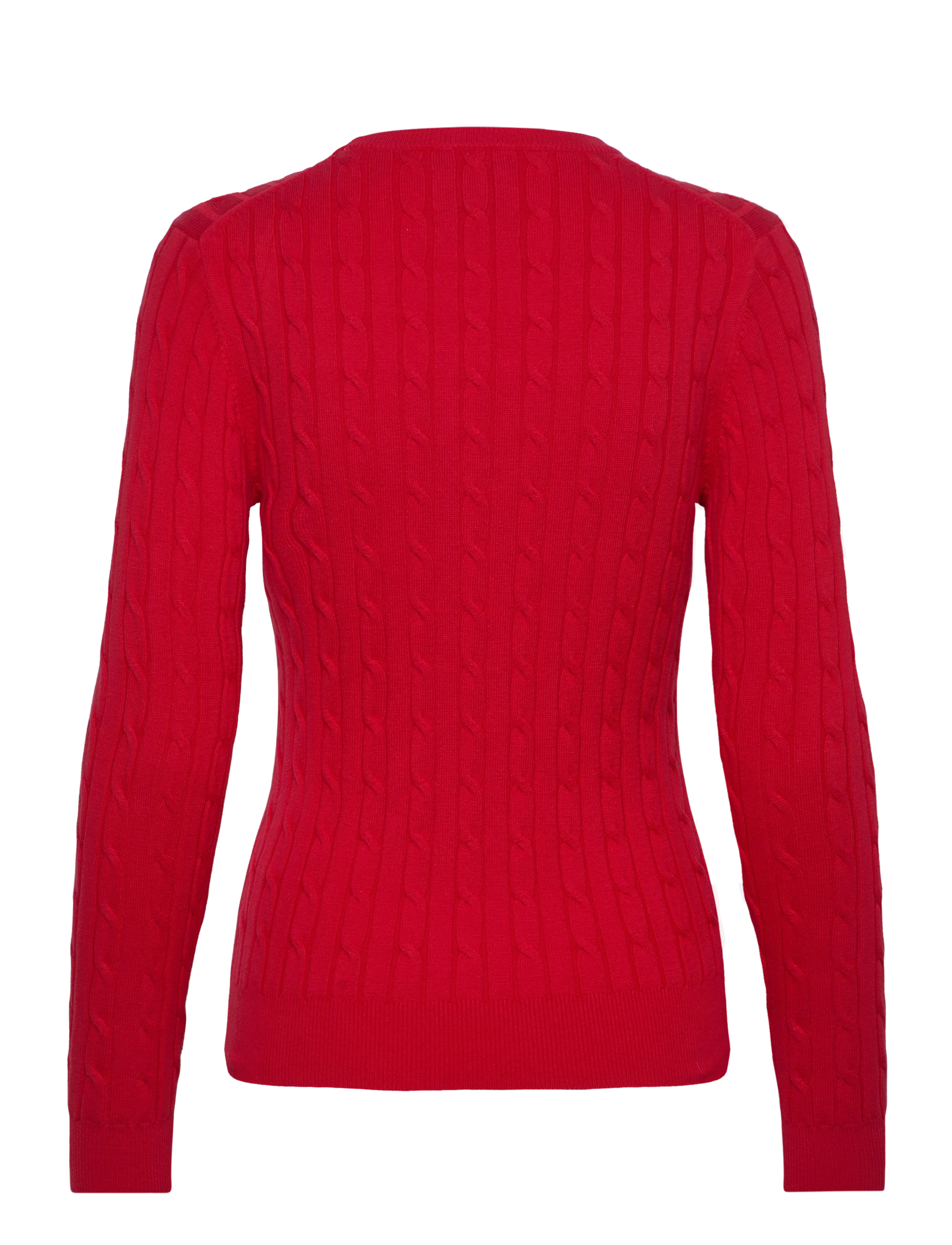 Gant - Classic Cable Knit Sweater - džemprid - bright red - 1