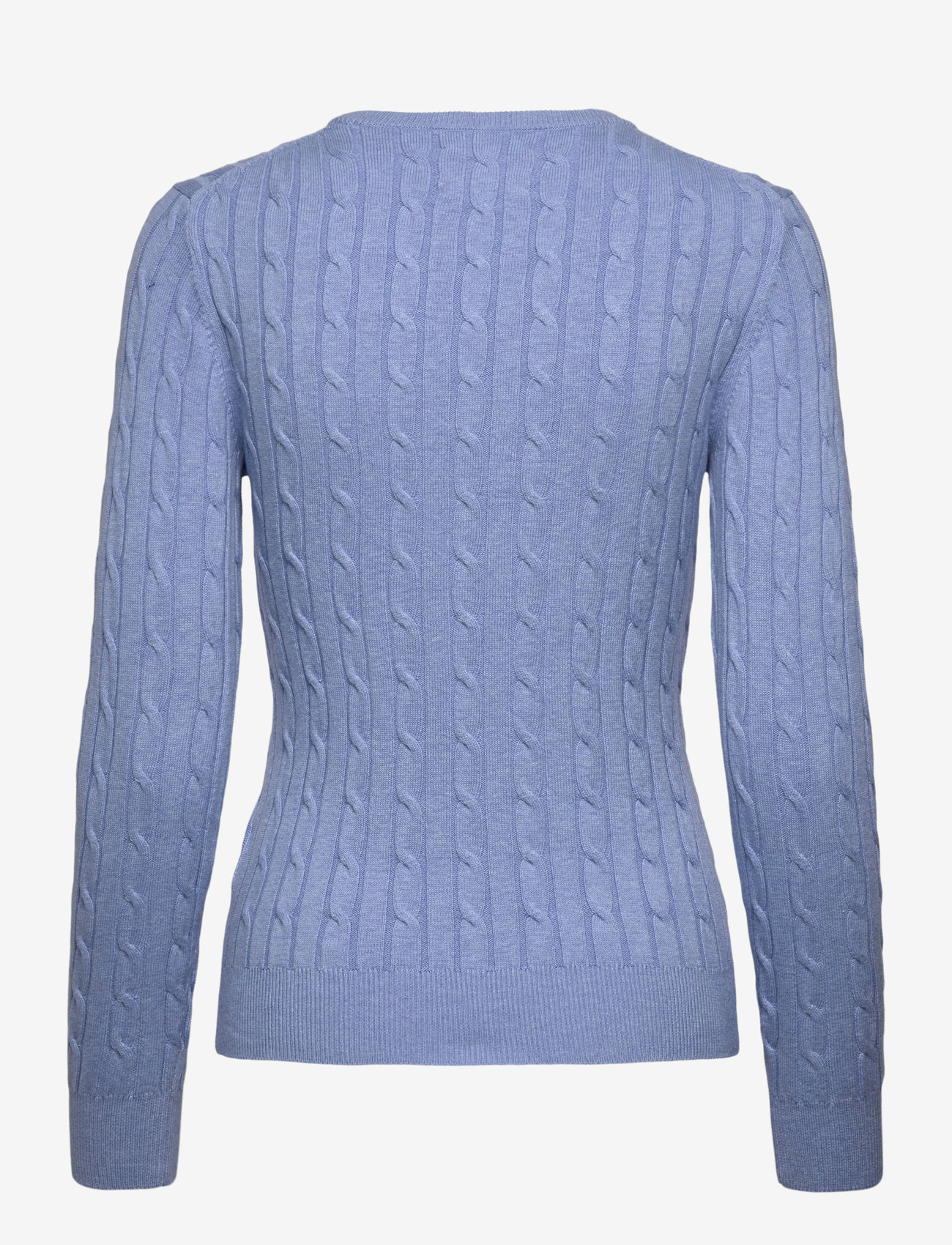 GANT - STRETCH COTTON CABLE C-NECK - striktrøjer - clear sky - 2