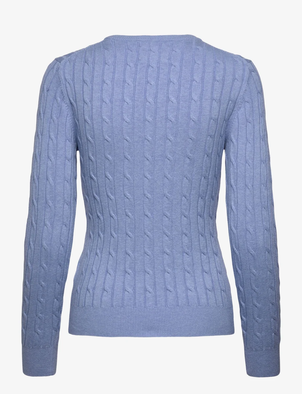 GANT - STRETCH COTTON CABLE C-NECK - stickade tröjor - clear sky - 2