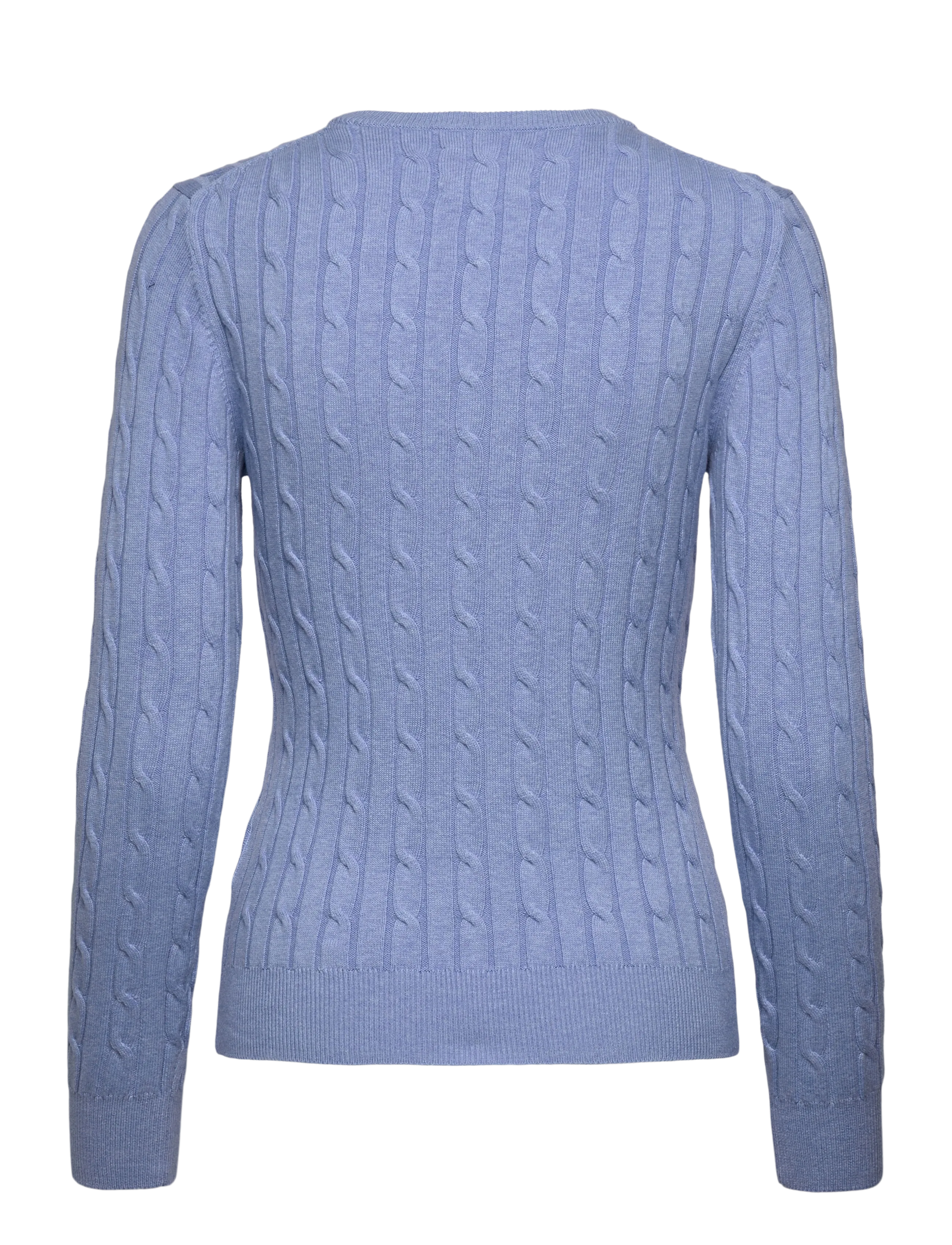Gant - Classic Cable Knit Sweater - strikkegensere - clear sky - 2