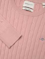 GANT - STRETCH COTTON CABLE C-NECK - jumpers - dusty rose - 2